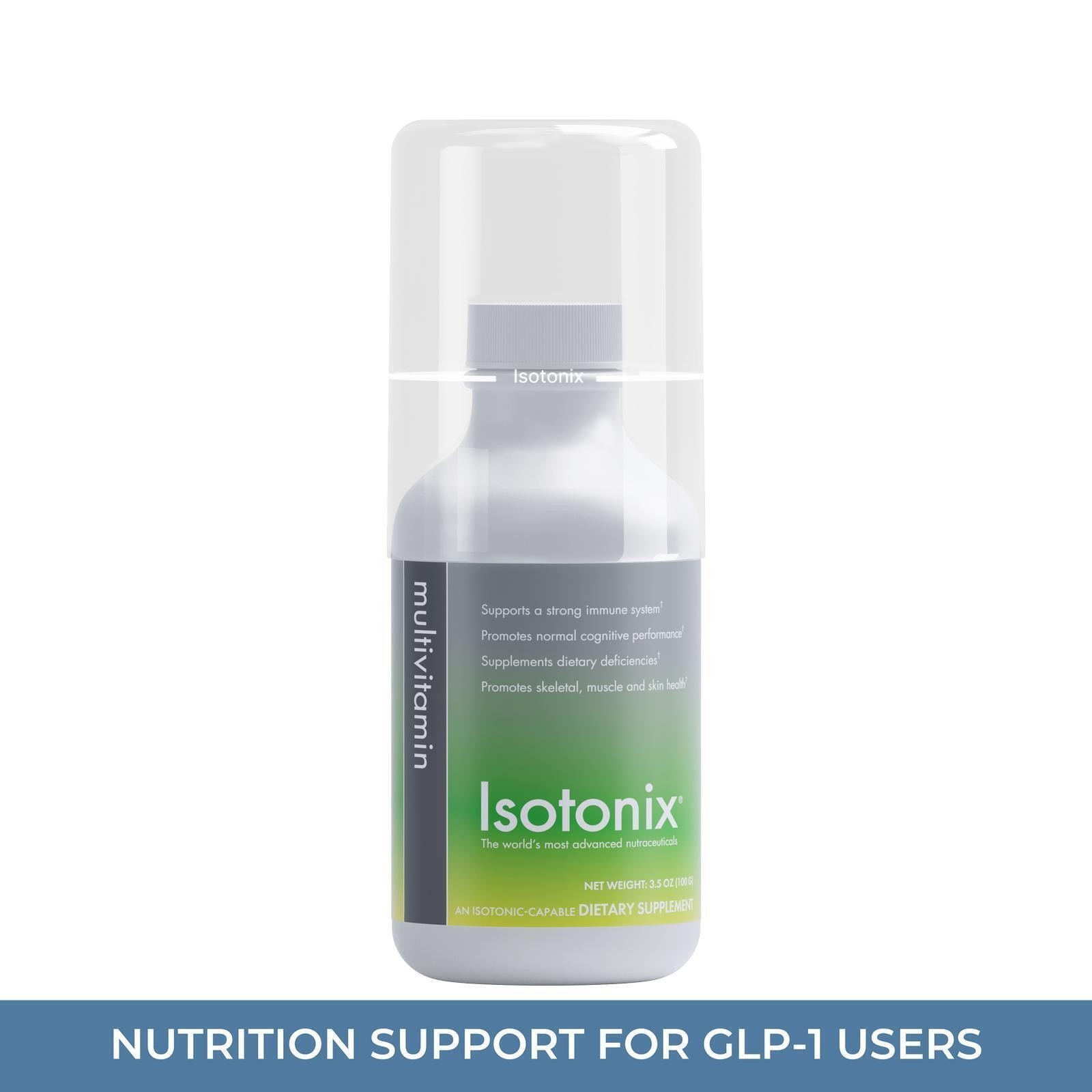 Isotonix Multivitamin without Iron (100g/300g), Bone, Energy & Immune Support