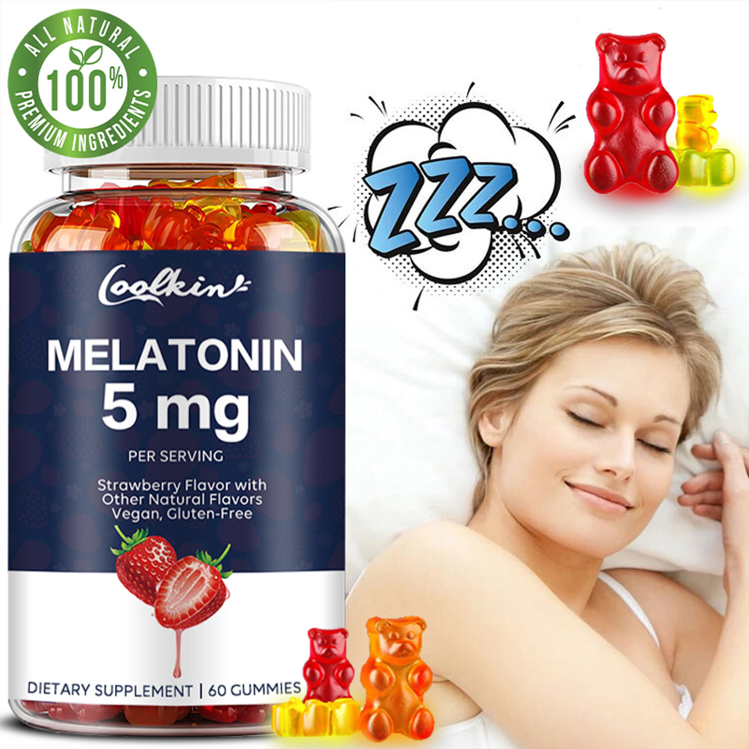 Melatonin 5mg – Sleep Support, Fall Asleep Quickly and Extend Your Sleep Time