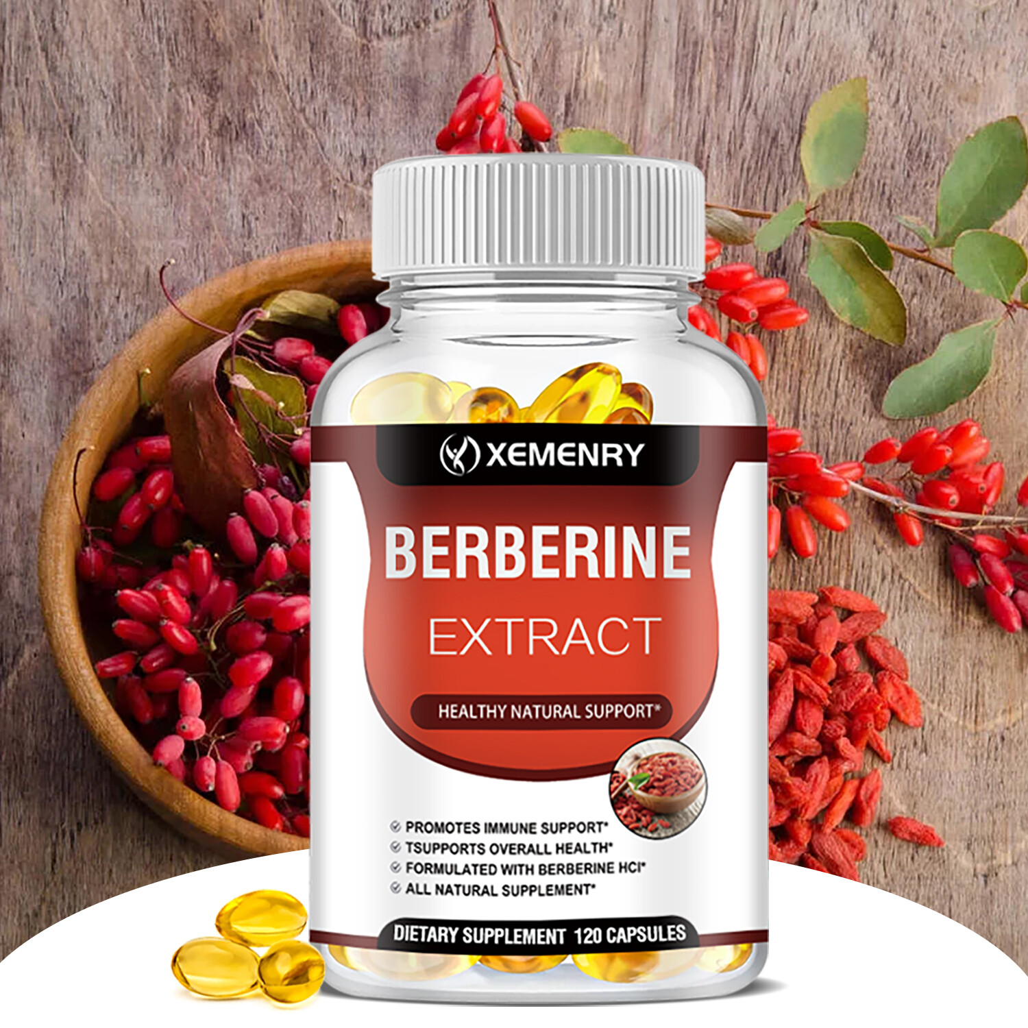Berberine Extract 1800mg- Blood Sugar Glucose Support, Hearth Health, Metabolism