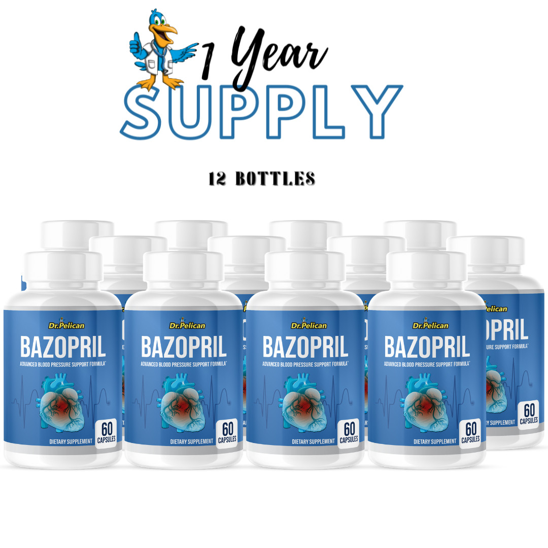 Bazopril- Blood Support- 12 Bottles- 720 Capsules