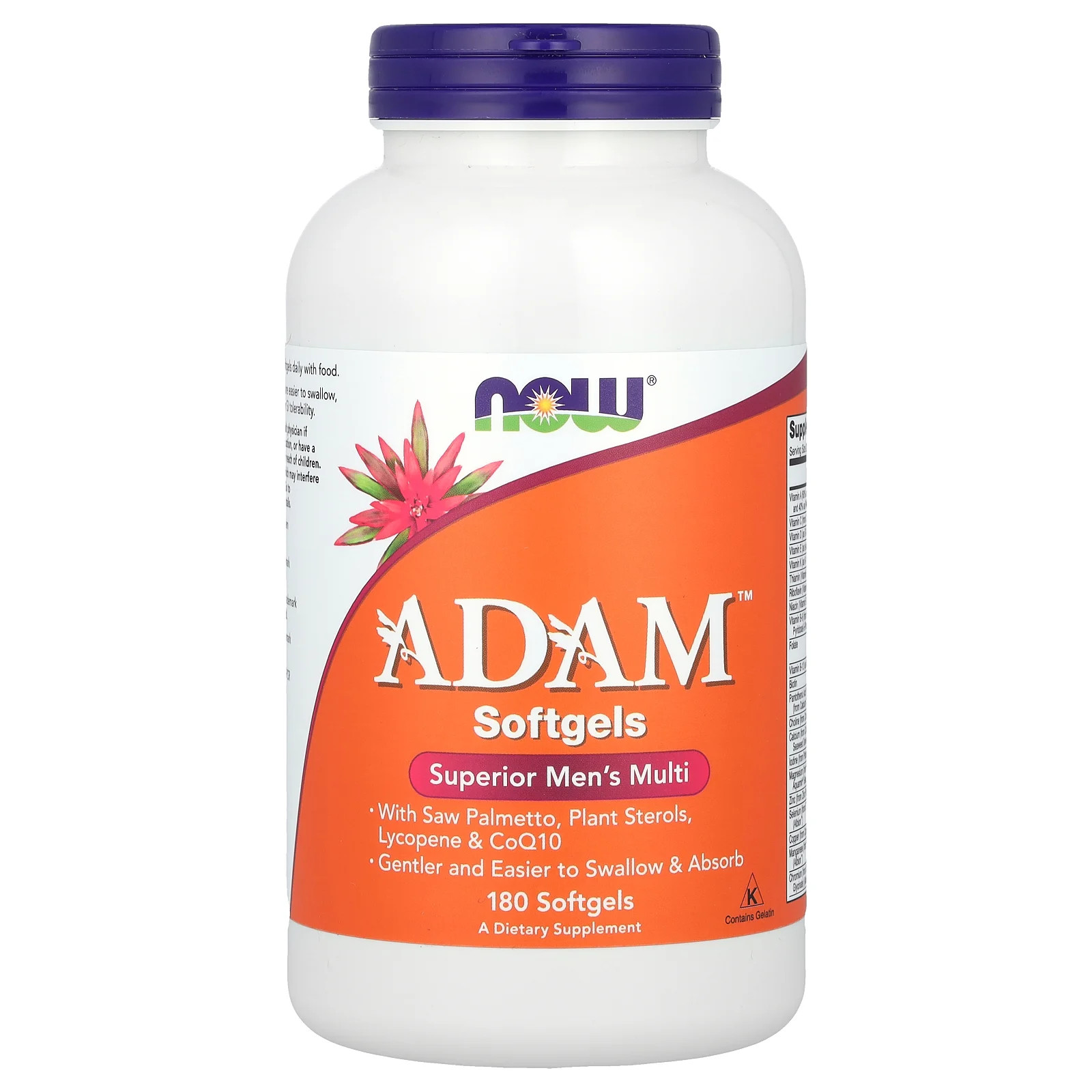 Now Foods ADAM Superior Men s Multi 180 Softgels GMP Quality Assured