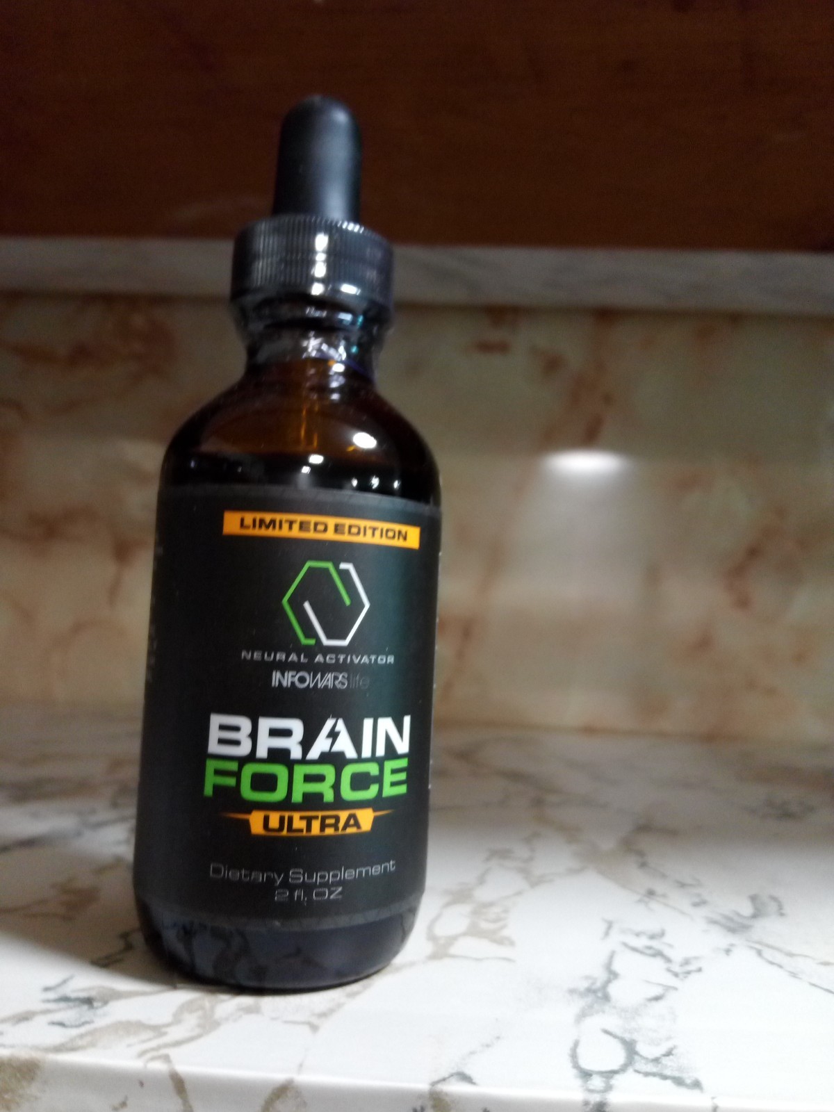 Infowars Brain Force Ultra Liquid 2oz Limited Edition Exp 04/26