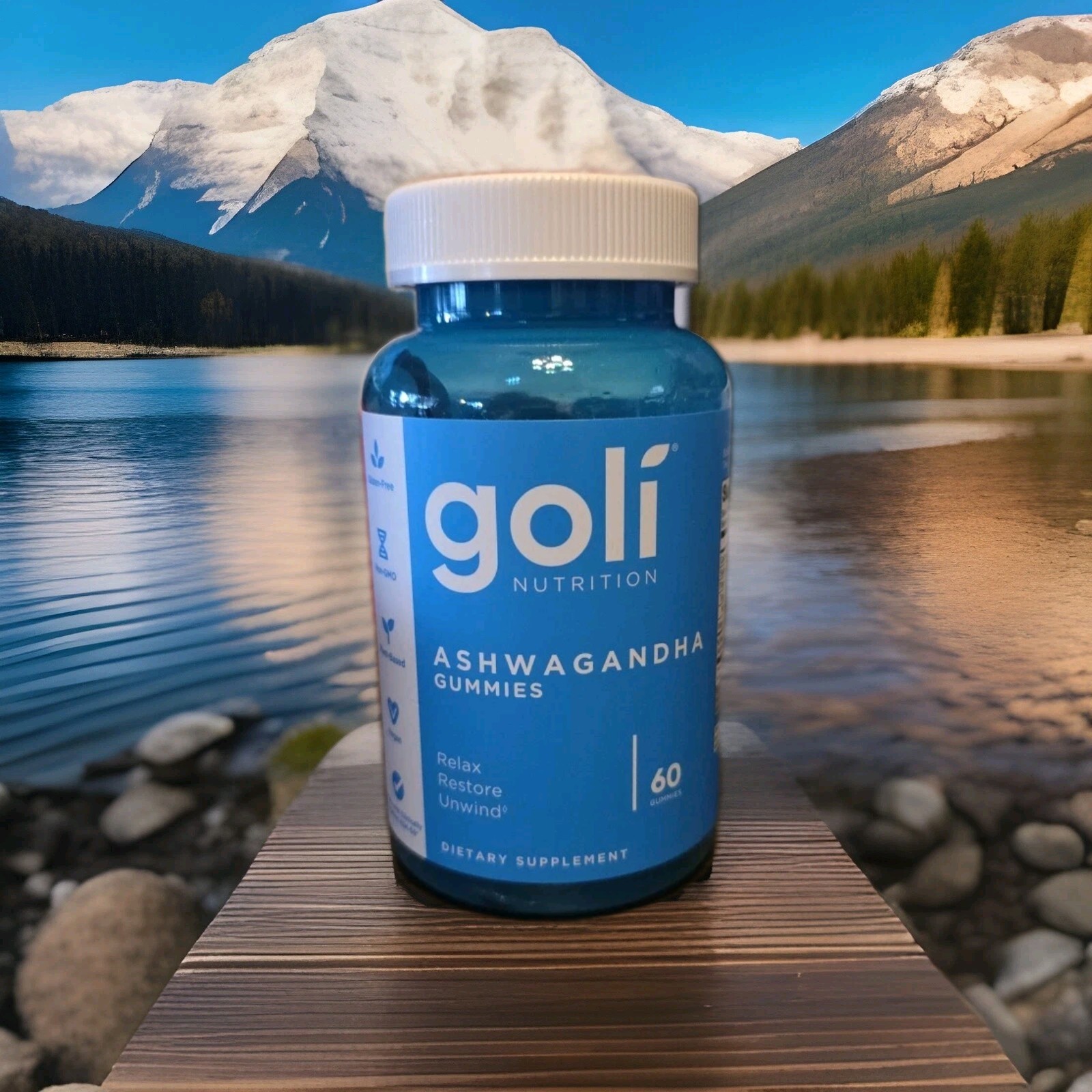 Goli Nutrition Ashwagandha Mixed Berry Gummies – 60 Count