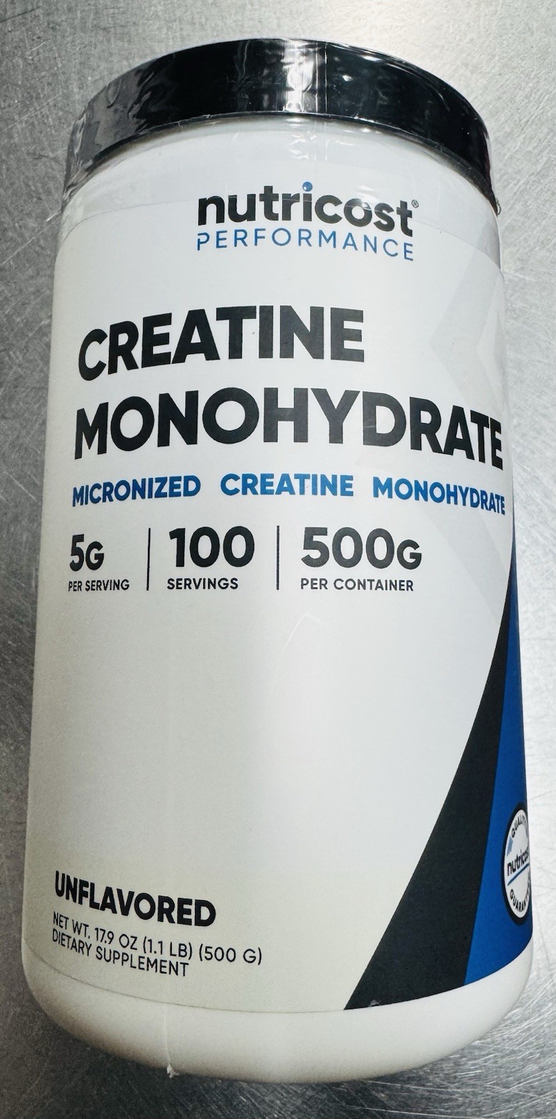 7/28 New Sealed Nutricost Creatine Monohydrate Unflavored Powder 500g 100serving