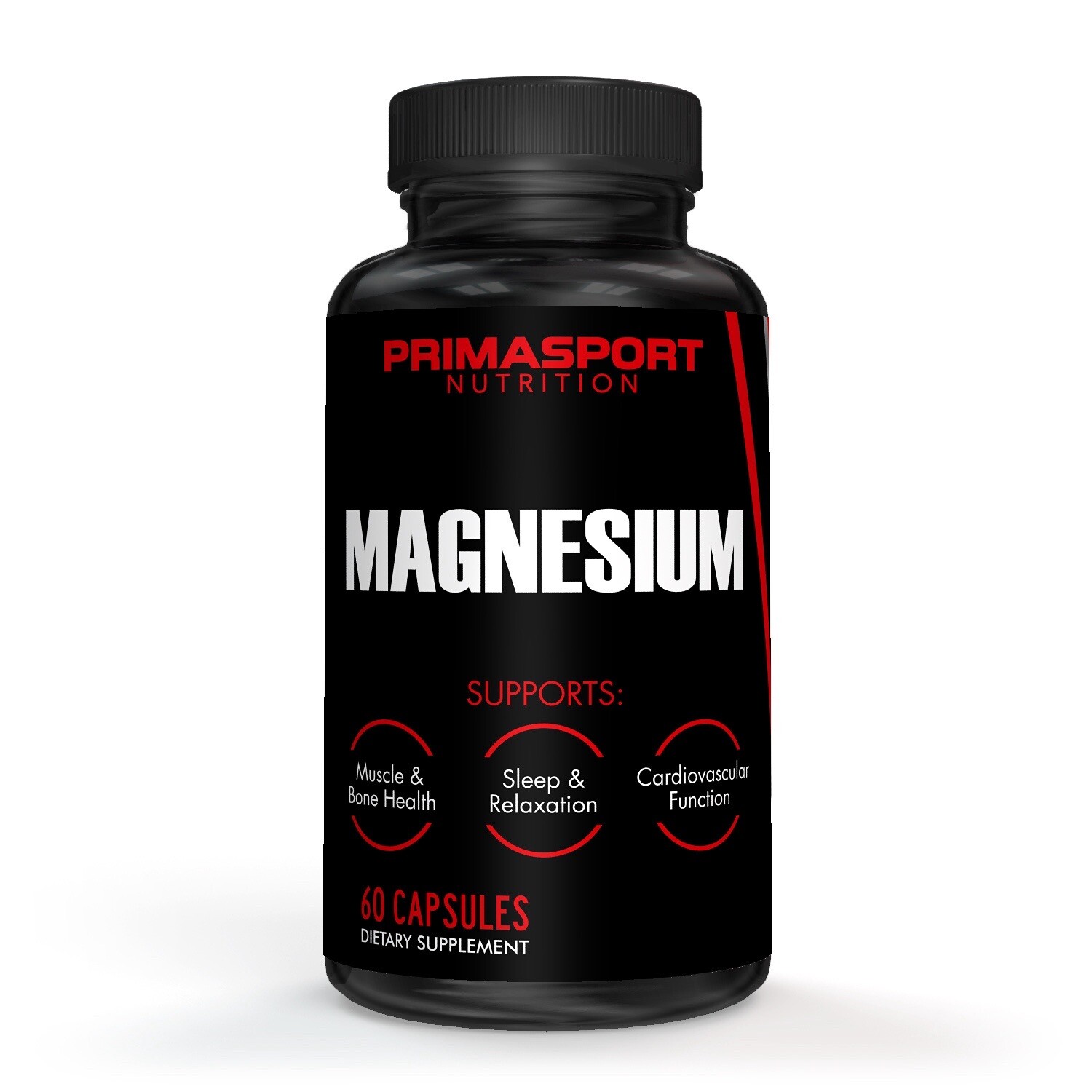 Primasport Nutrition Magnesium 60 Capsules 500 mg Supplement