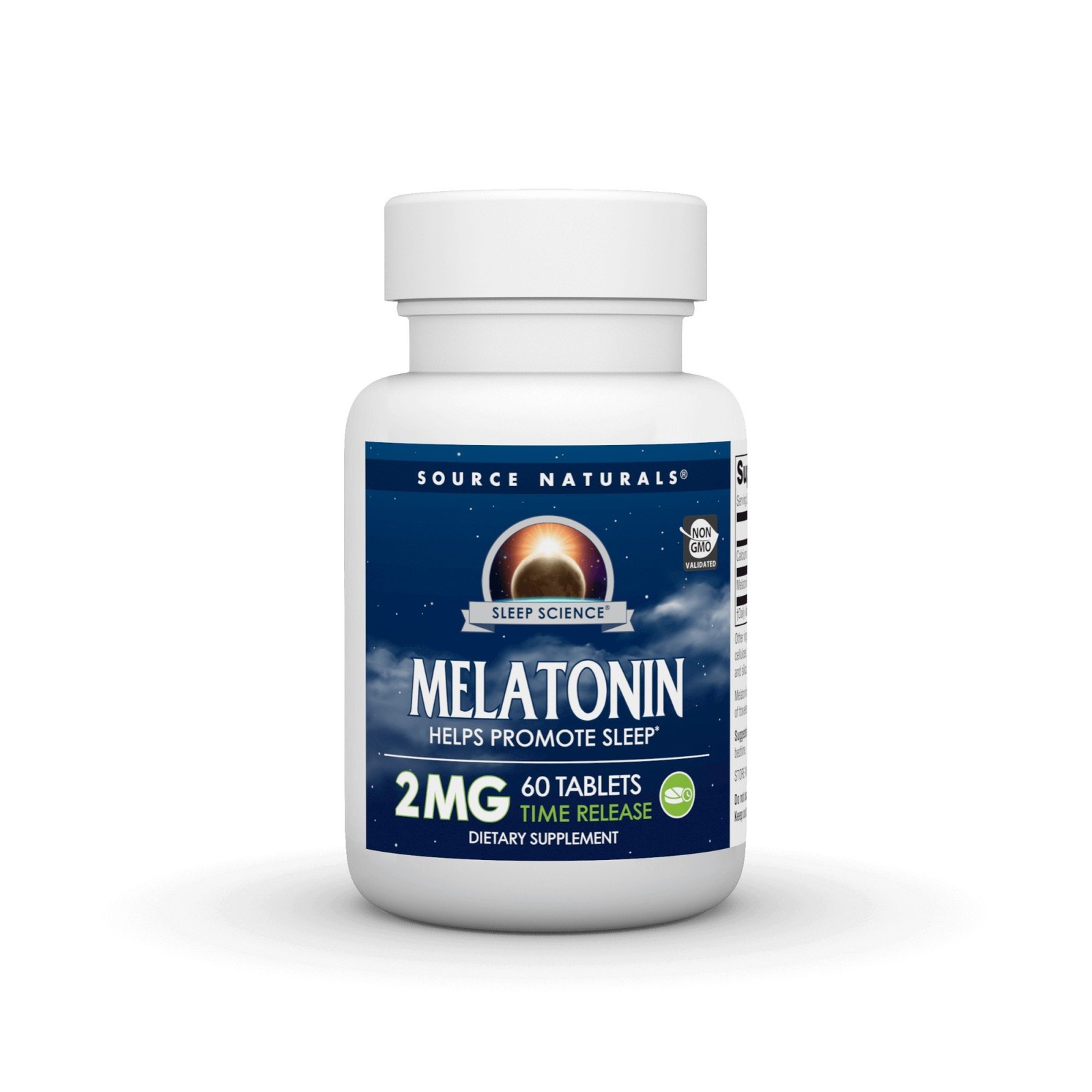 Source Naturals, Inc. Melatonin 2mg Timed Release 60 Sustained Release Tablet