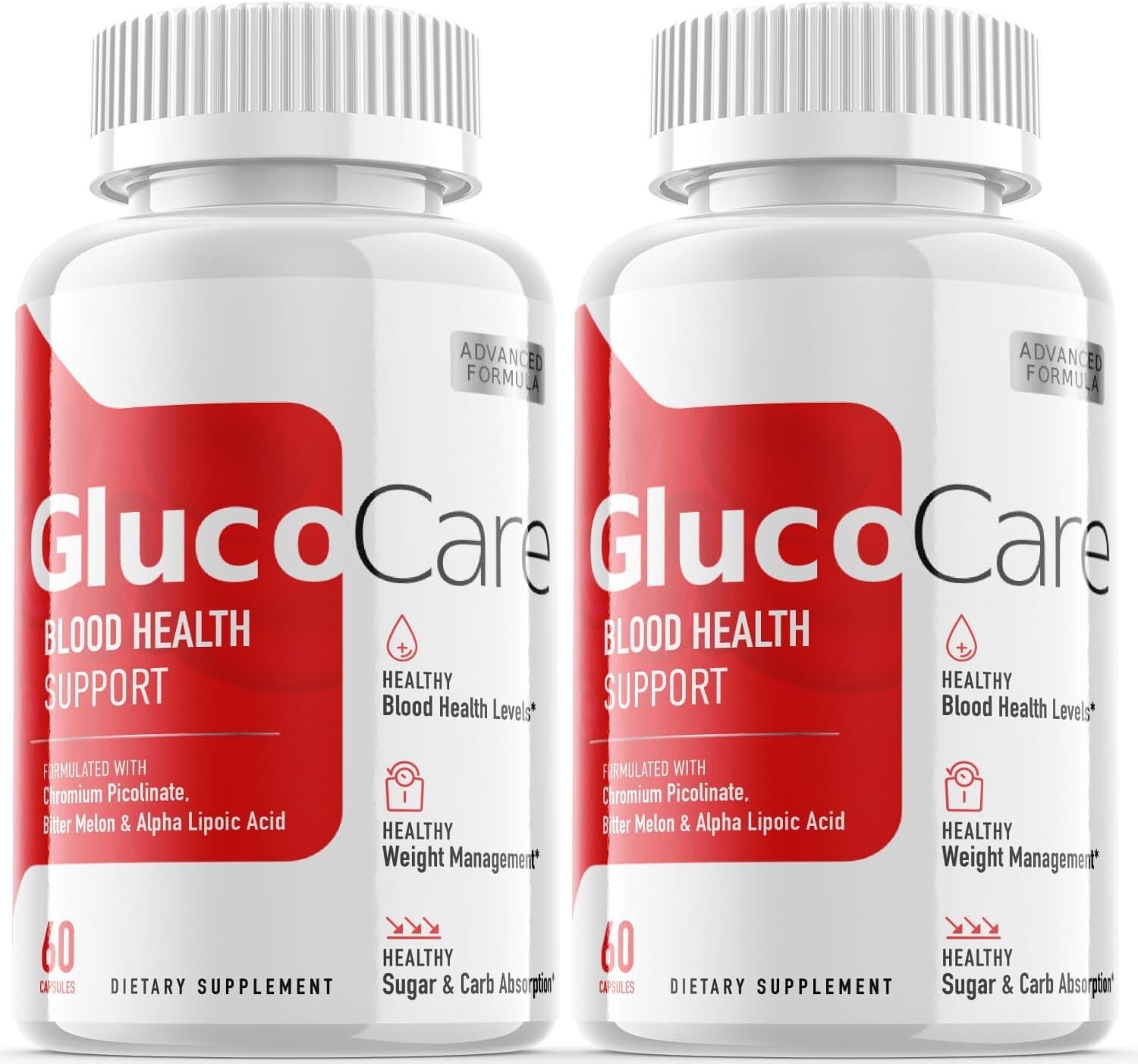 2 – Glucocare – Blood Sugar Support Supplement , Glucose & Metabolism -120 Pills