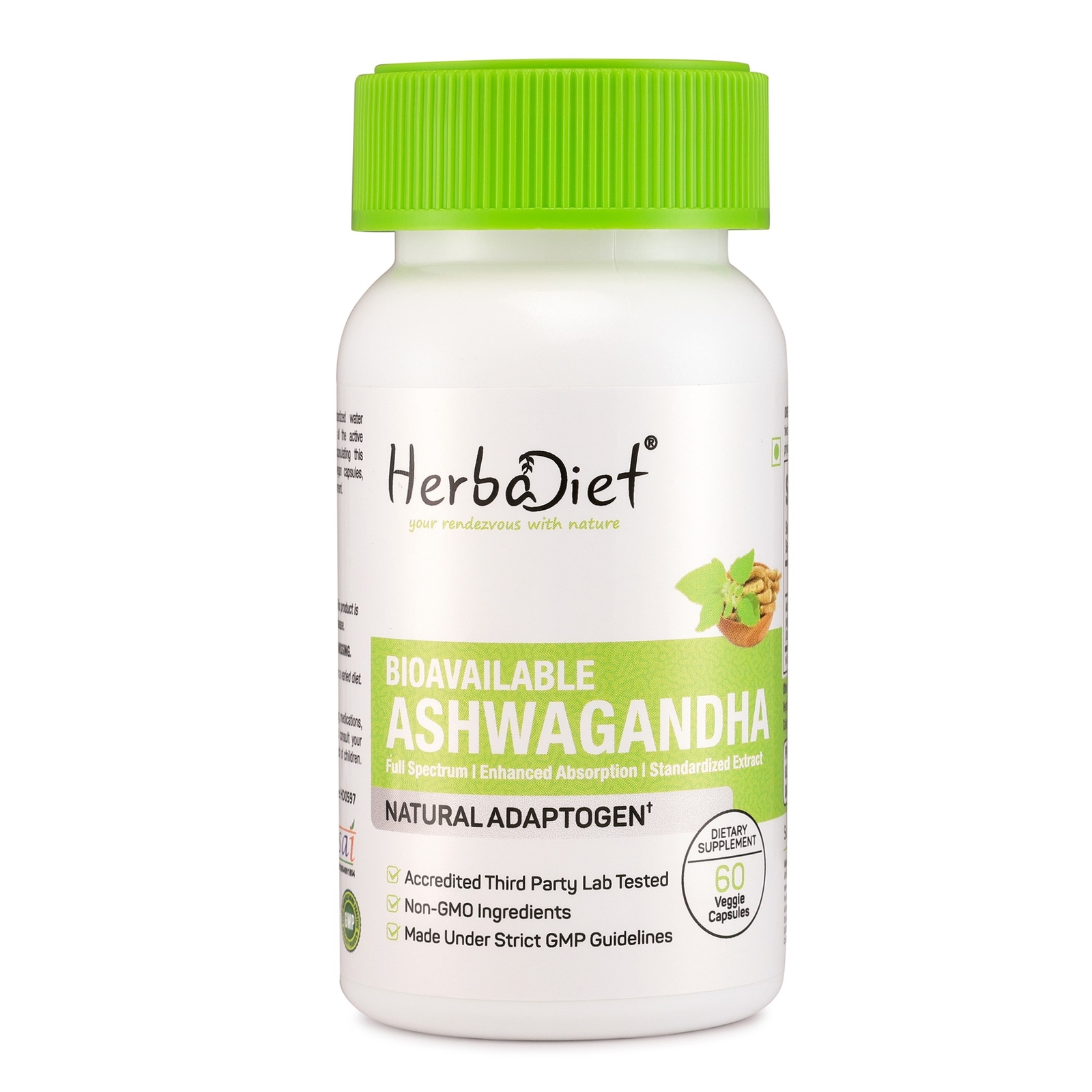 Ashwagandha Extract Capsules STRONG Enhanced Absorption Stress Fatigue Sleep