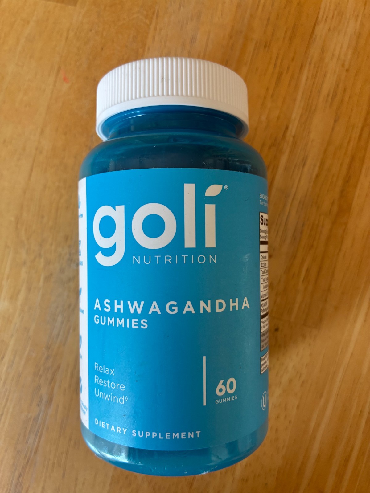 Goli Nutrition Ashwagandha Mixed Berry Gummies – 60 Count Genuine 05/2027