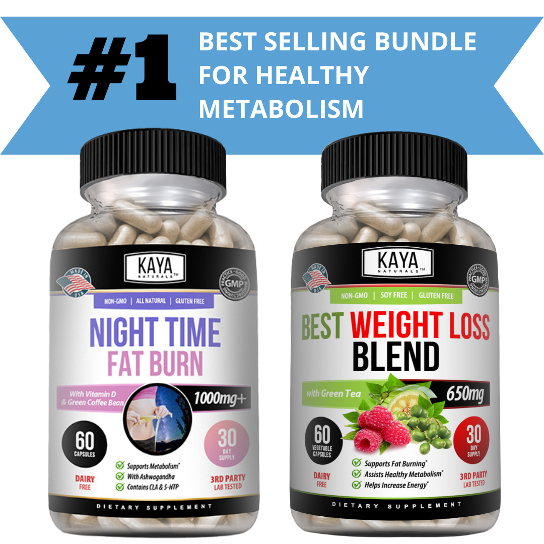 Night Time Fat Burn Best Weight Loss Blend Supplement Bundle Healthy Metabolism