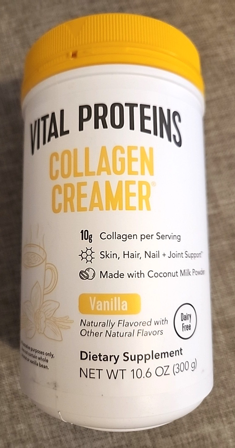 Vital Proteins Collagen Creamer/Vanilla /10g Collagen per serving/1-2-3 packs
