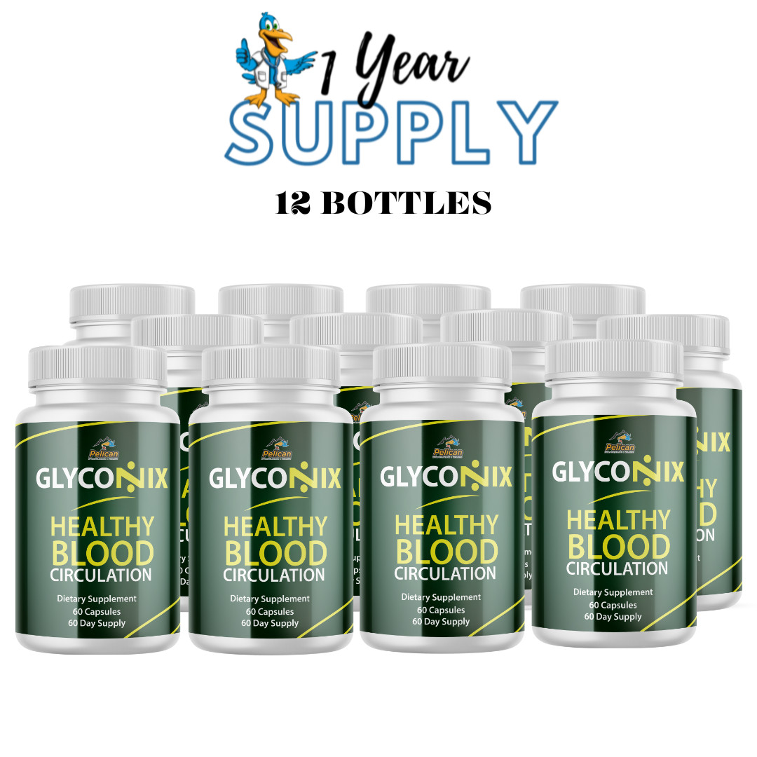GlycoNix-Blood Support- 12 Bottles- 720 Capsules