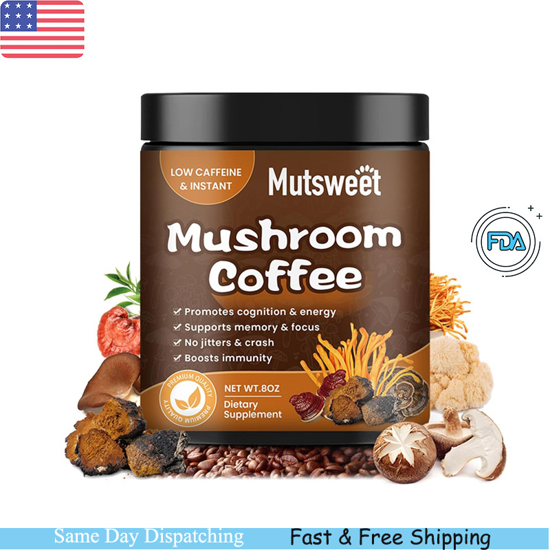 227G Mushroom Coffee Powder Organic Lions Mane Extract Brain & Memory Booster