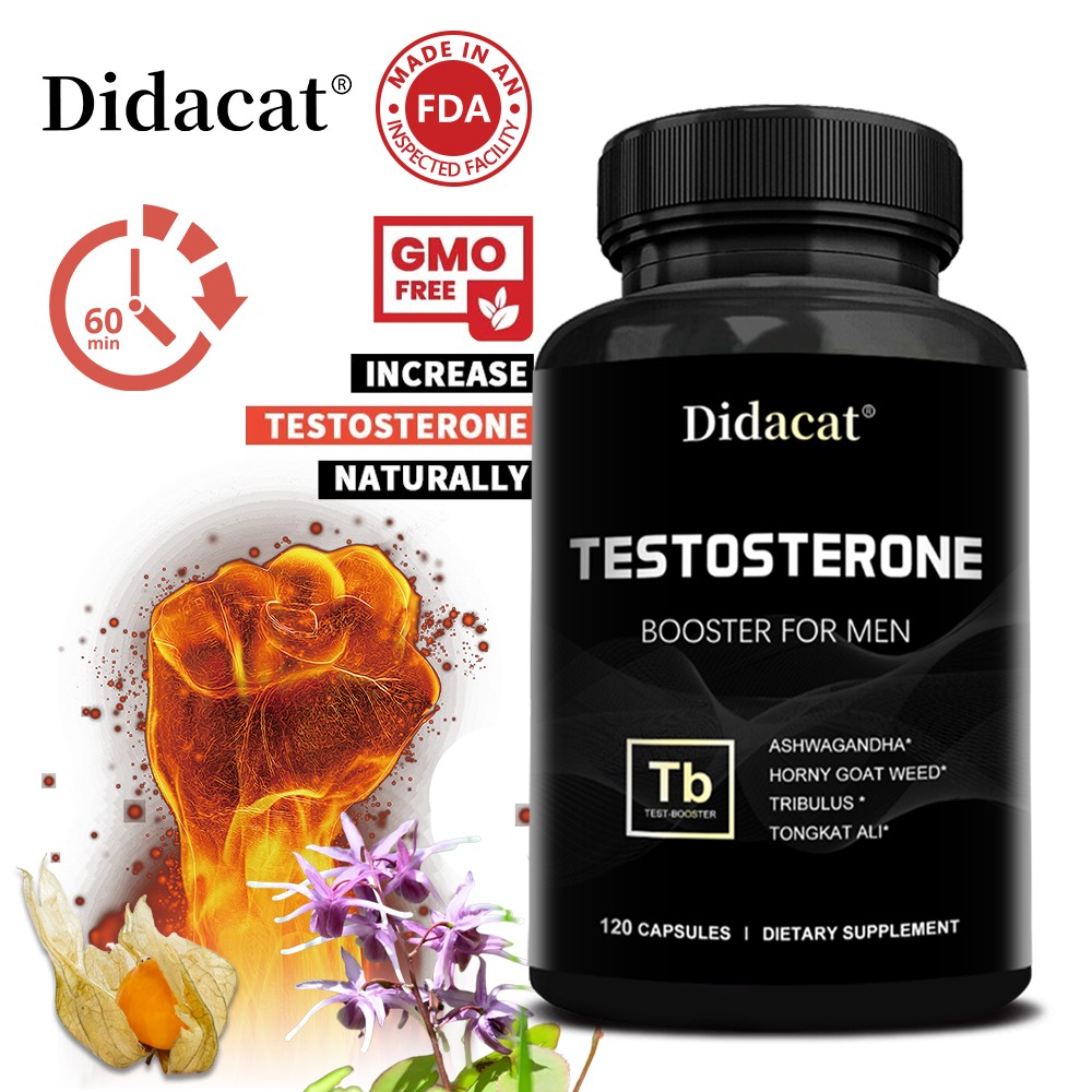 Male Enhancement Energy & Endurance Booster,Testosteron Booster 120 Capsules