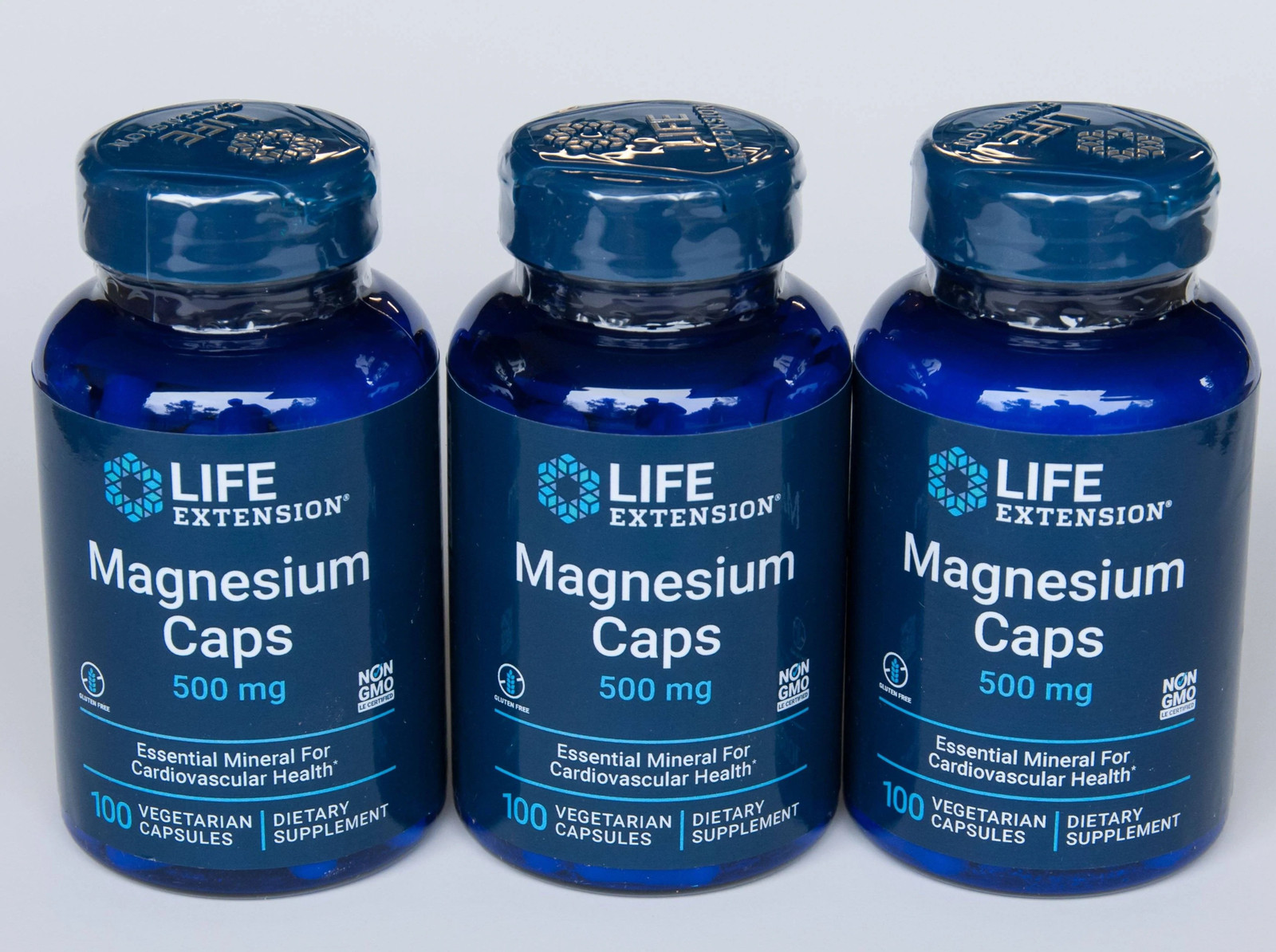 Magnesium Oxide and Citrate 500 mg 3X100 Caps Life Extension