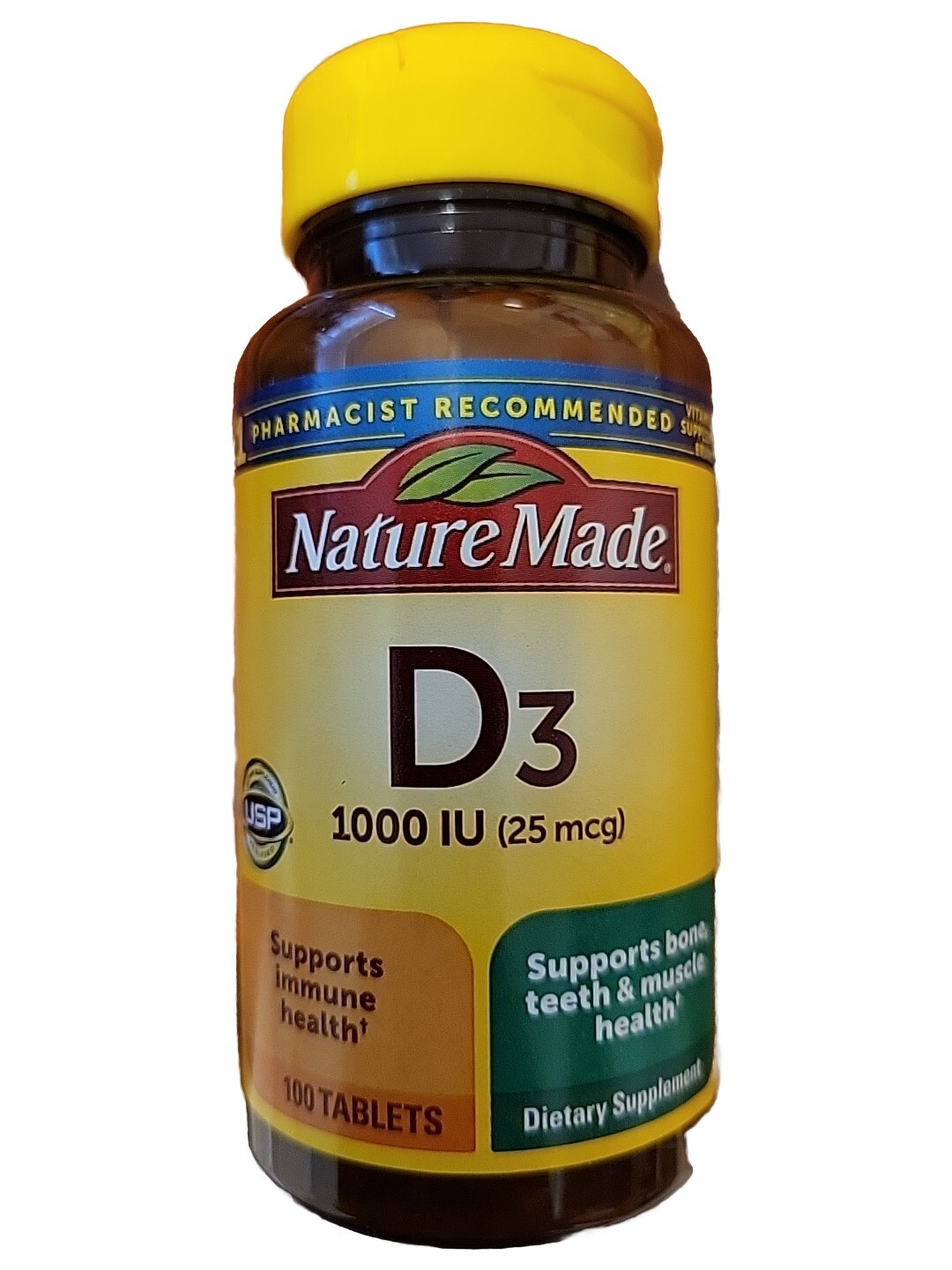 Nature Made Vitamin D3 1,000 Iu (25 mcg) 100 Tabs