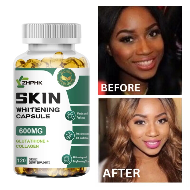 Dark Skin Whitening Dark spot Brightening Bleaching Lightening 120 Capsules