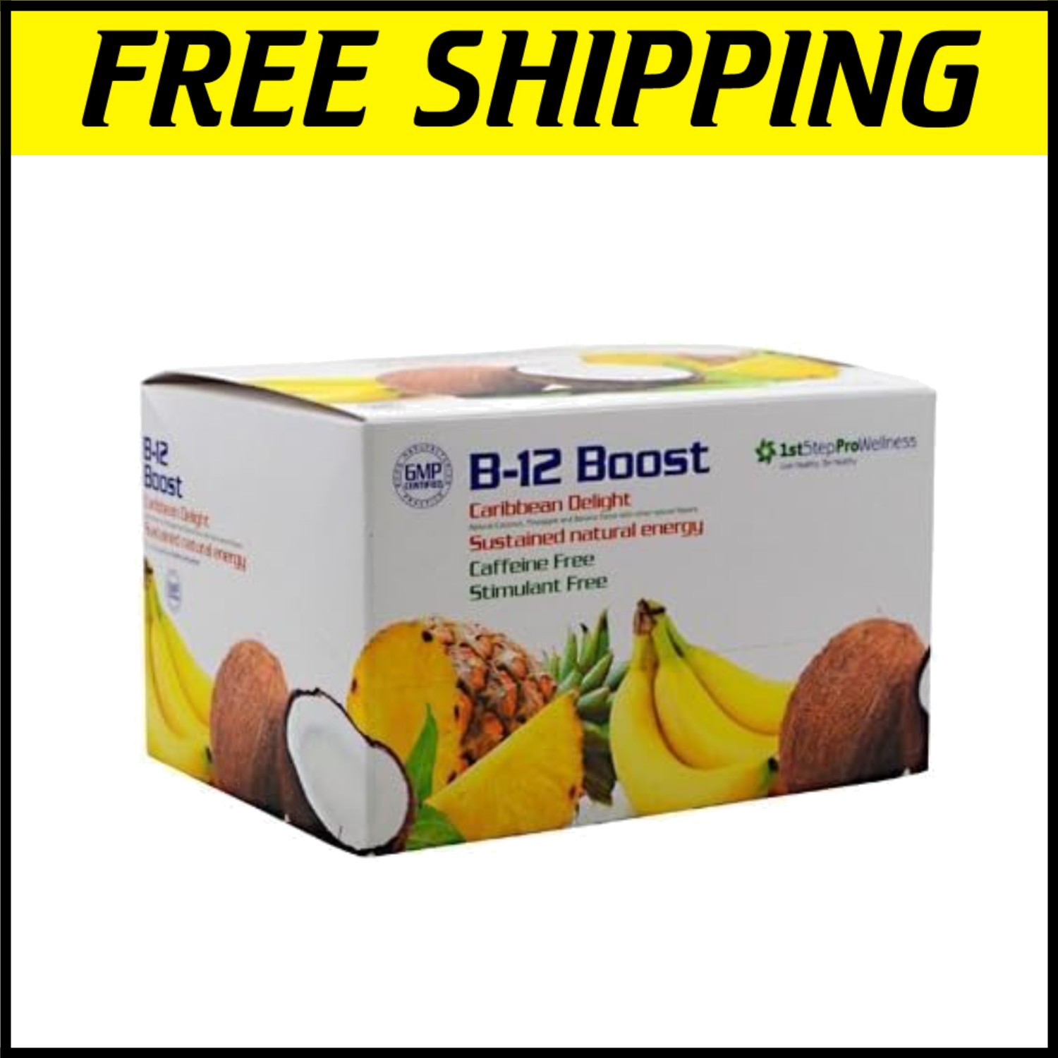 High-Performance Liquid B12 Boost – 12 Bottles of Caribbean Delight Energy
