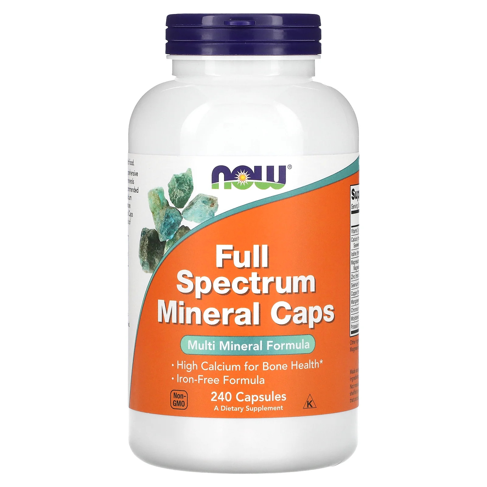 Now Foods Full Spectrum Minerals Caps 240 Capsules GMP Quality Assured,
