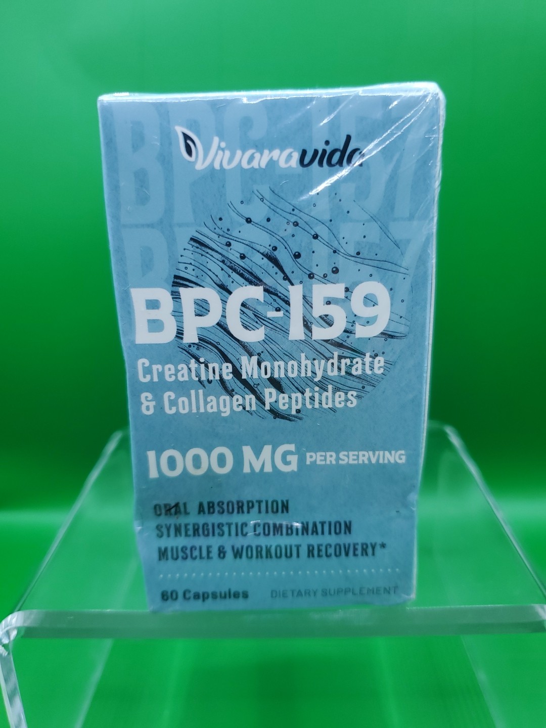 Vivaravida Creatine Monohydrate 1000mg Nutrition Vegan 60Ct Capsule Exp 11/27