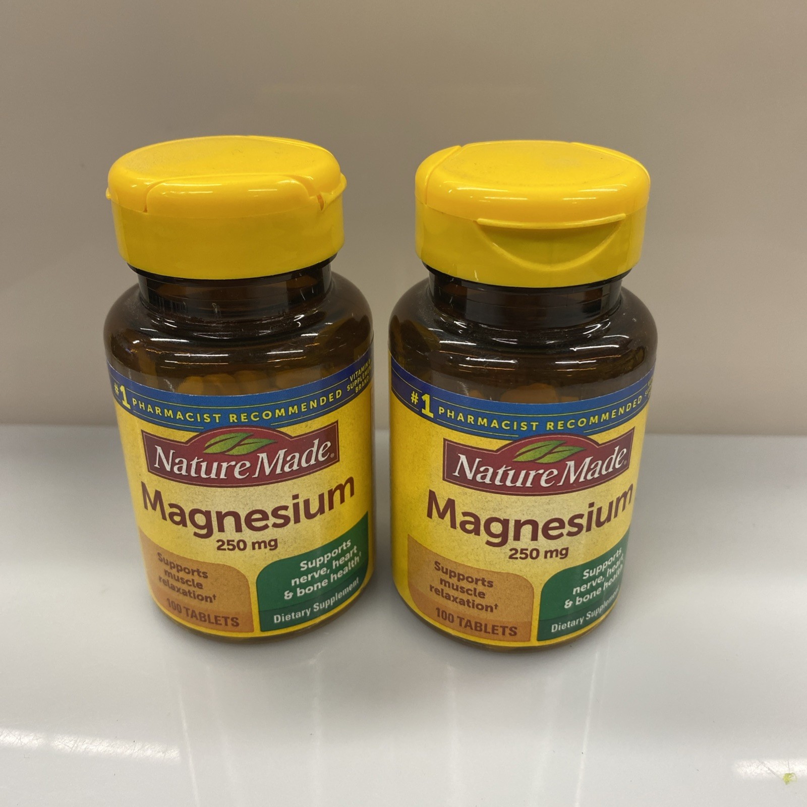 2X Nature Made Magnesium, Helps Nerve & Muscle Function, 250 mg, 100CT/Exp.Read