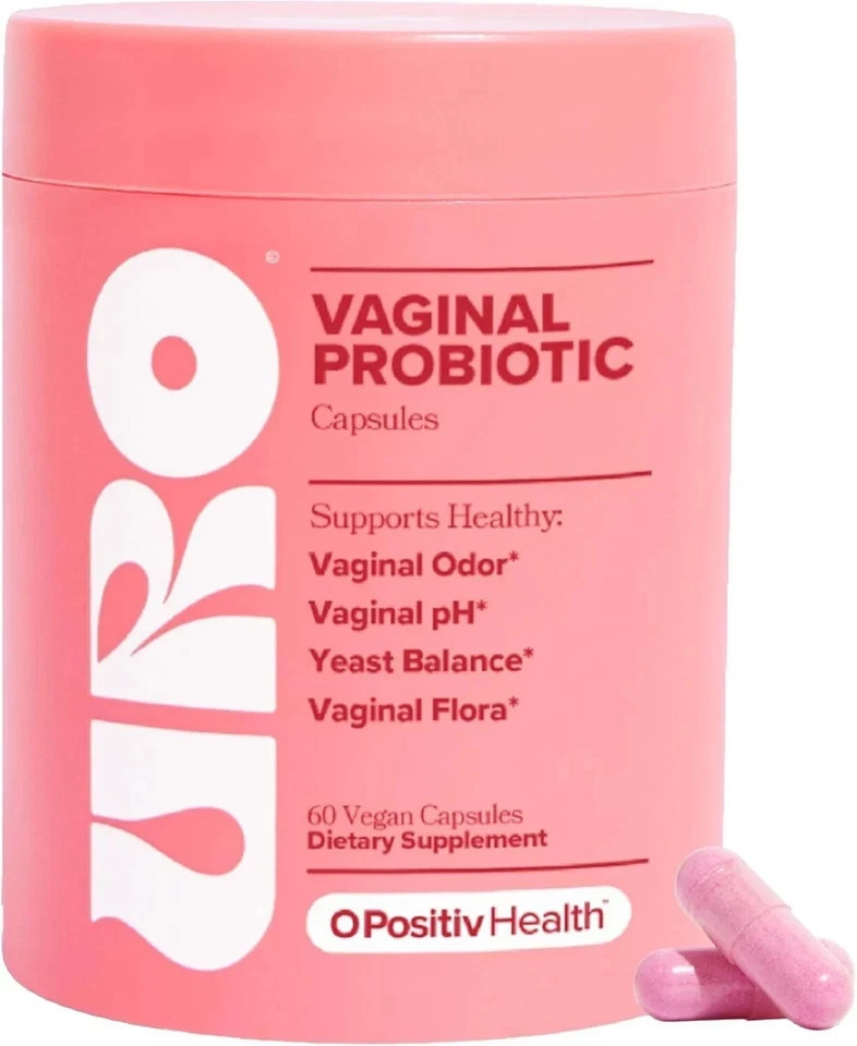 URO O Positiv Vaginal Probiotics 60 COUNT Women pH Balance with Prebiotics