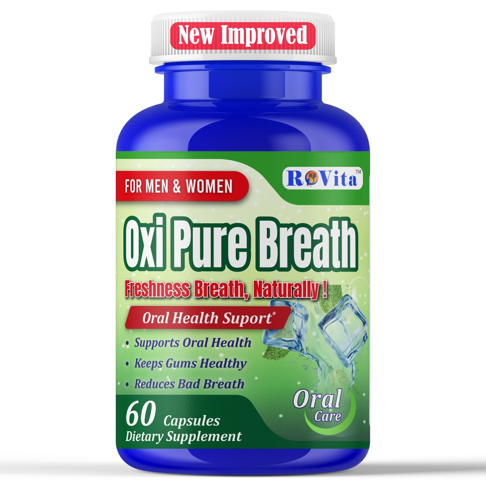 Oral Probiotics for Bad Breath & Gum Health | Dental Care Supplement 60 Caps