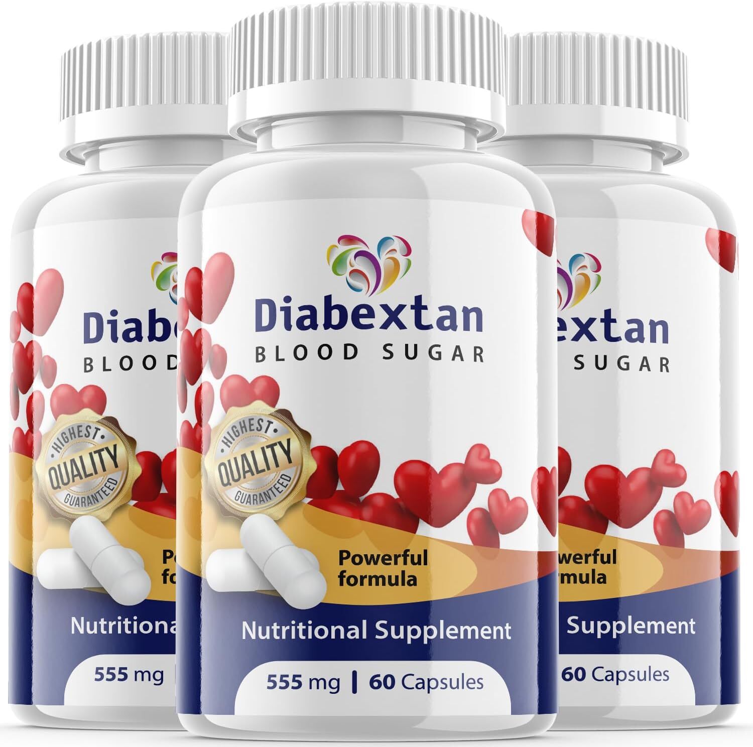 Diabextan Pills – Diabextan For Blood Pressure & Sugar Support OFFICIAL – 3 Pack