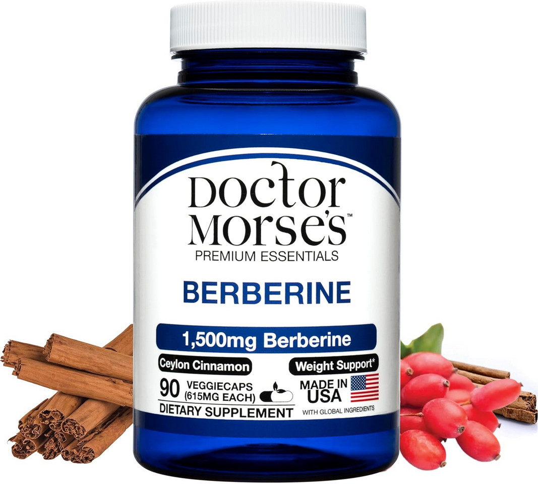 Doctor Morse’s Berberine Supplement 1500mg Berberine HCI with Ceylon Cinnamon…