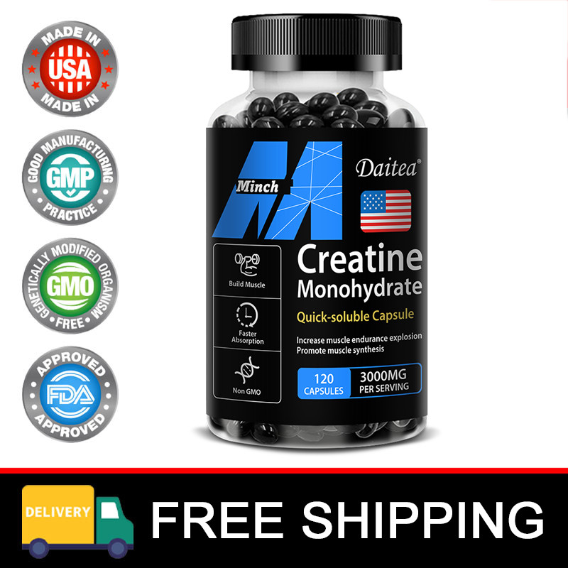 Creatine Capsules – Increases Muscle Endurance Explosion,Muscle Booster