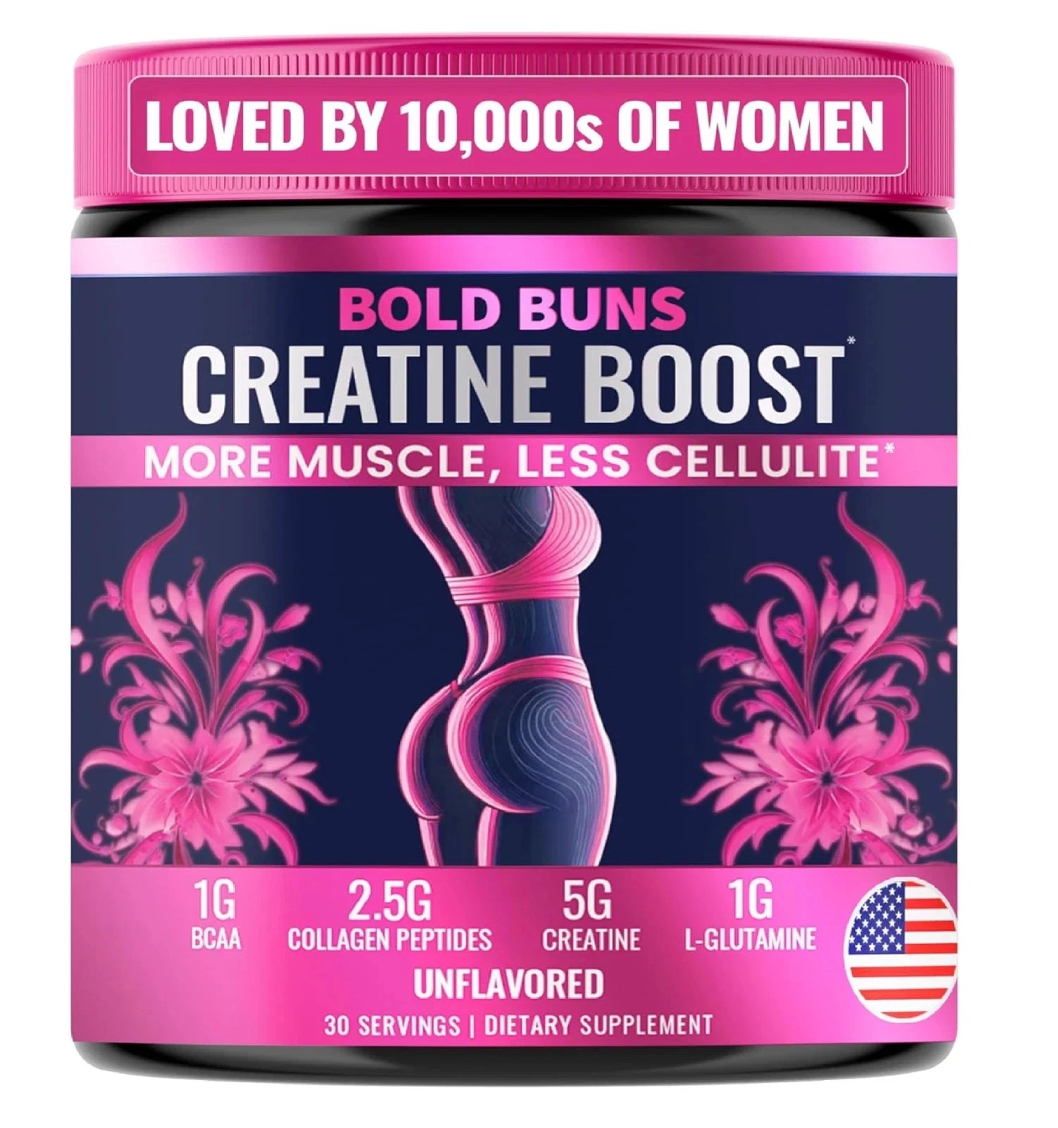 Creatine for Women – Only Creatine Proven to Reduce Cellulite & Boost Booty Grow