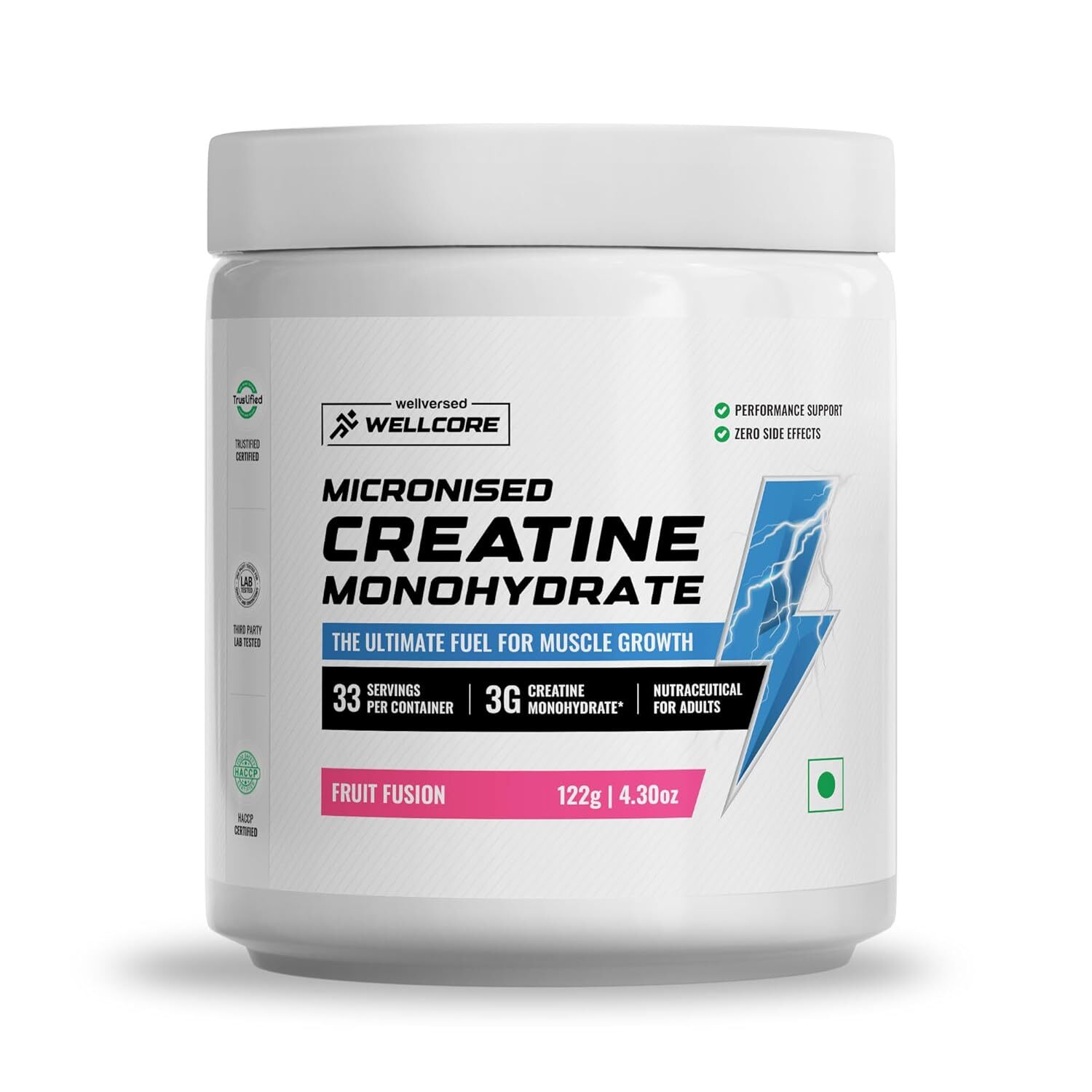Wellcore – Pure Micronised Creatine Monohydrate (Fruit Fusion  Enhanced Muscle