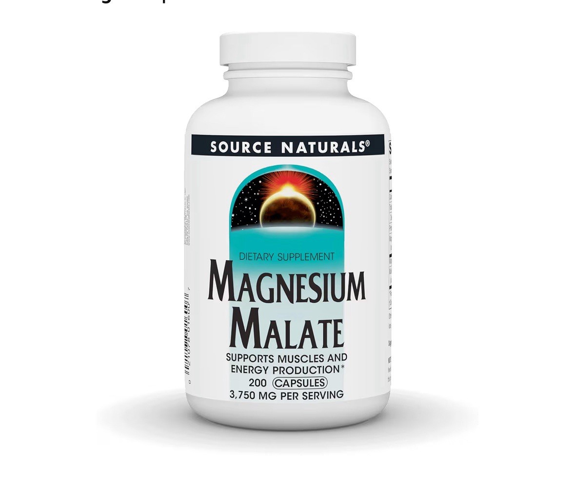 Source Naturals Magnesium Malate, Supports Muscles and Energy 3750mg200 Capsules