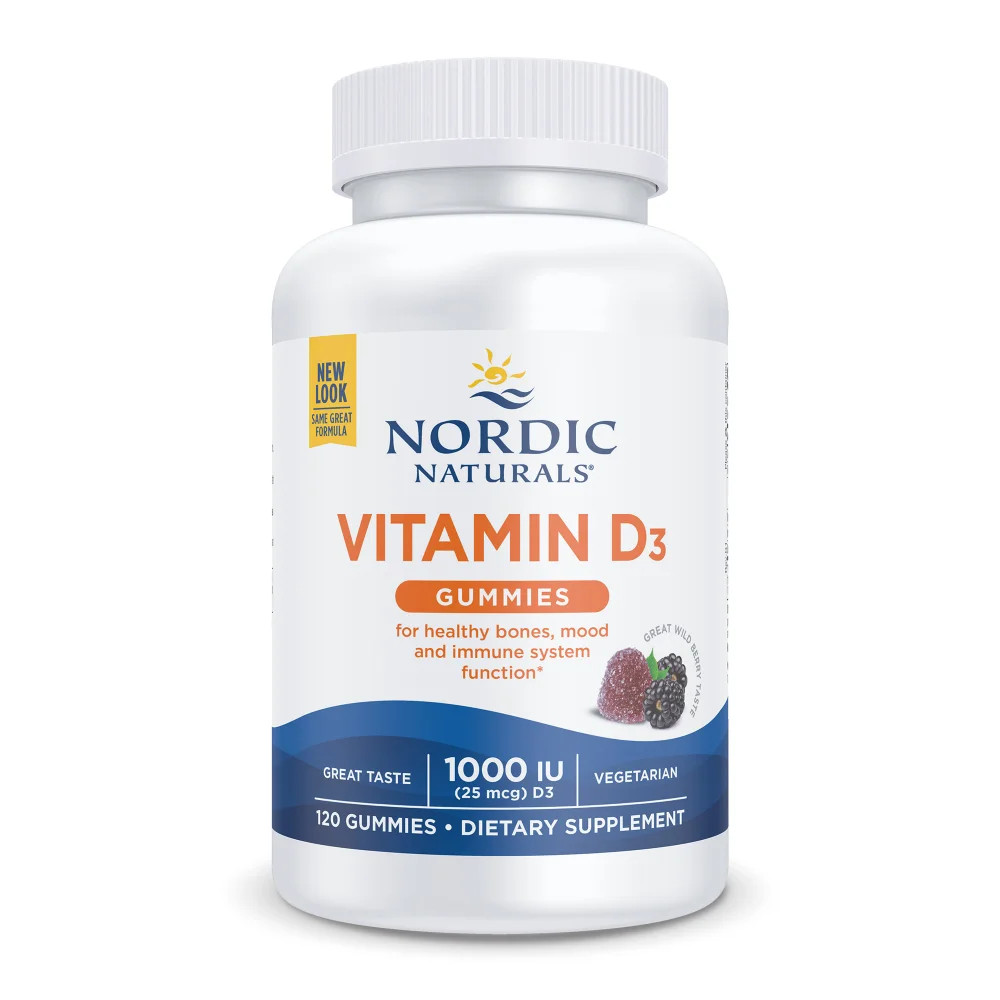 Nordic Naturals Vitamin D3 Gummies – Natural Cholecalciferol Vitamin D, 120 Ct