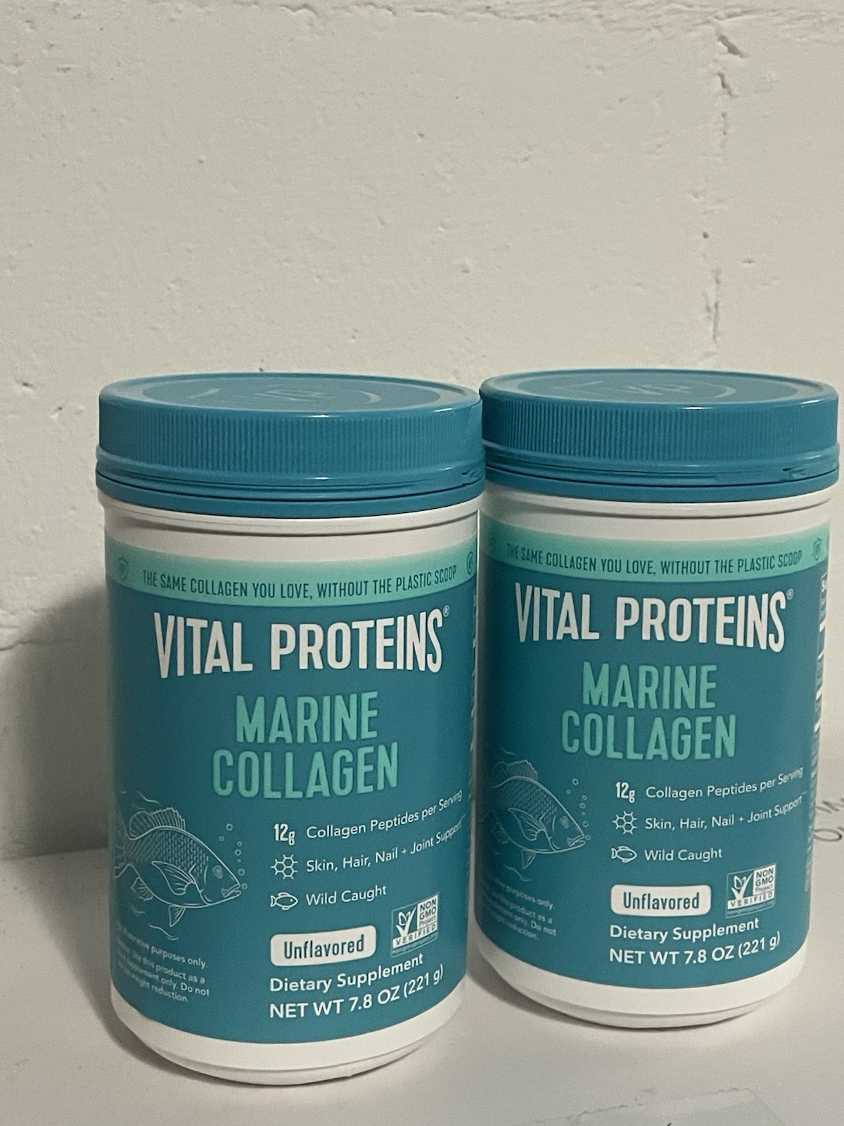 Vital Proteins Marine Collagen Powder Supplement 7.8 oz Pack Of 4  Exp 6/22/25