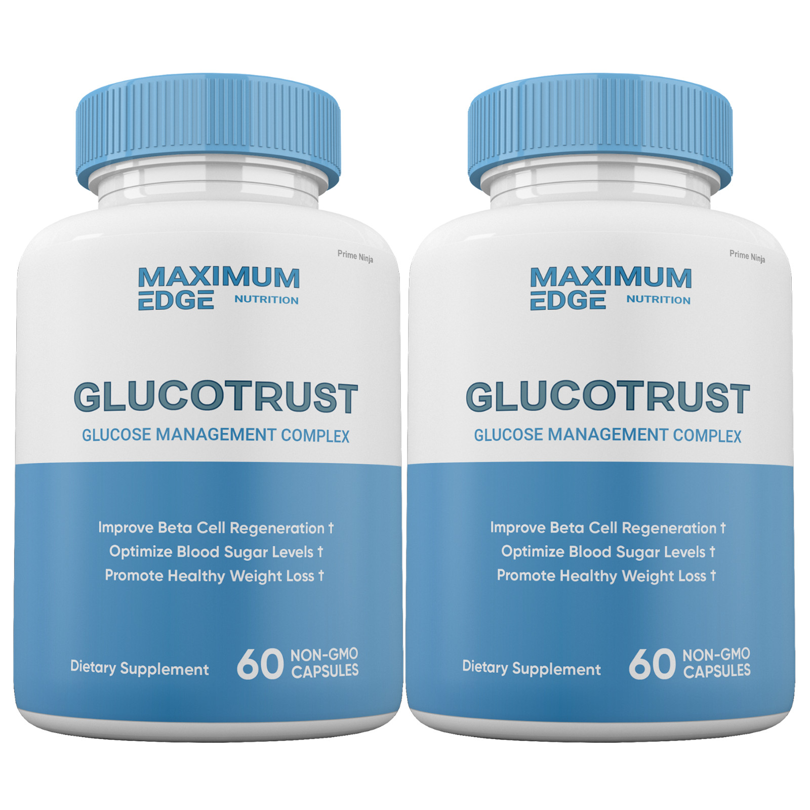 GLUCOTRUST Capsules, Glucotrust Blood Sugar Supplement Max Edge Formula (2 pack)