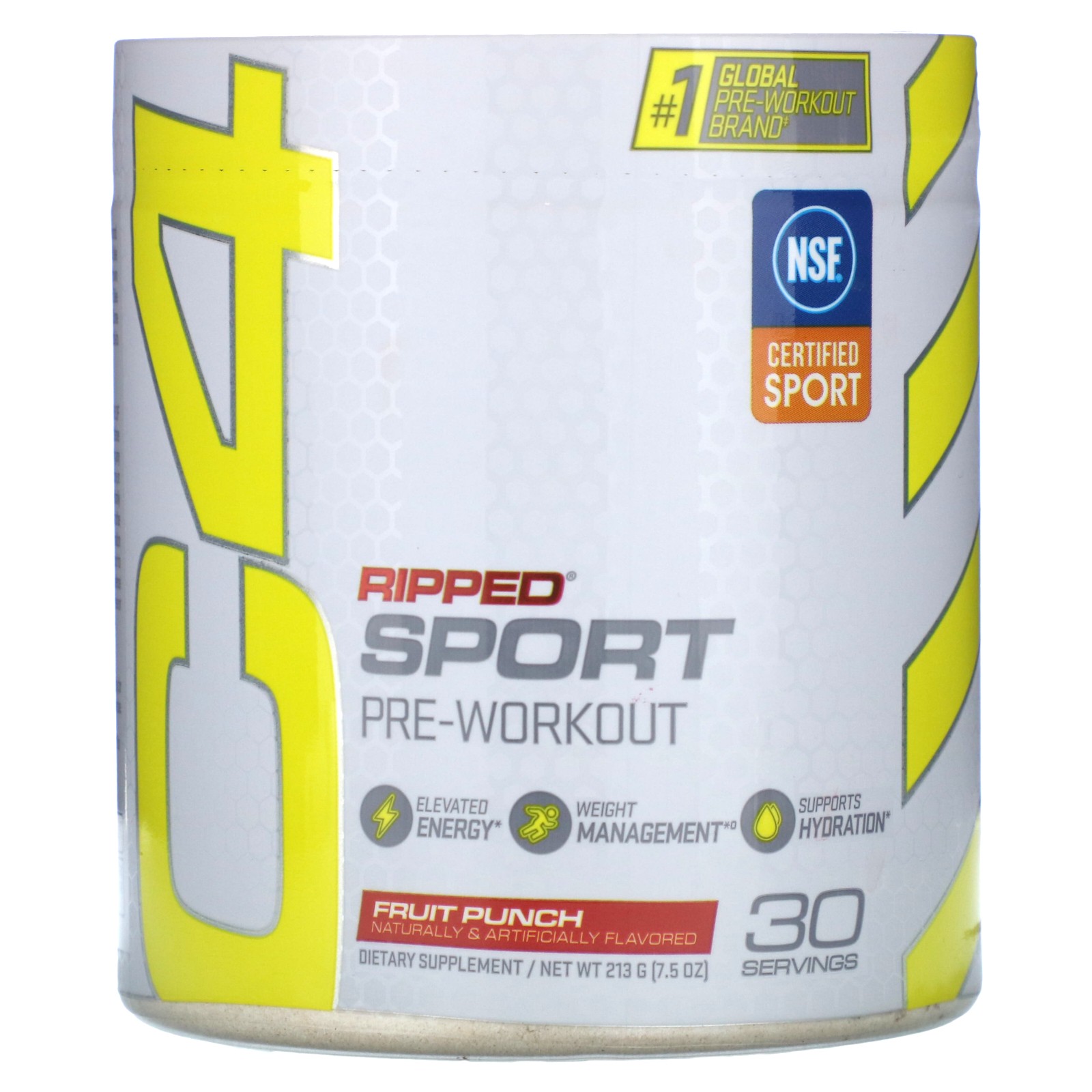 C4® Sport Ripped, Pre-Workout, Fruit Punch, 7.5 oz (213 g)
