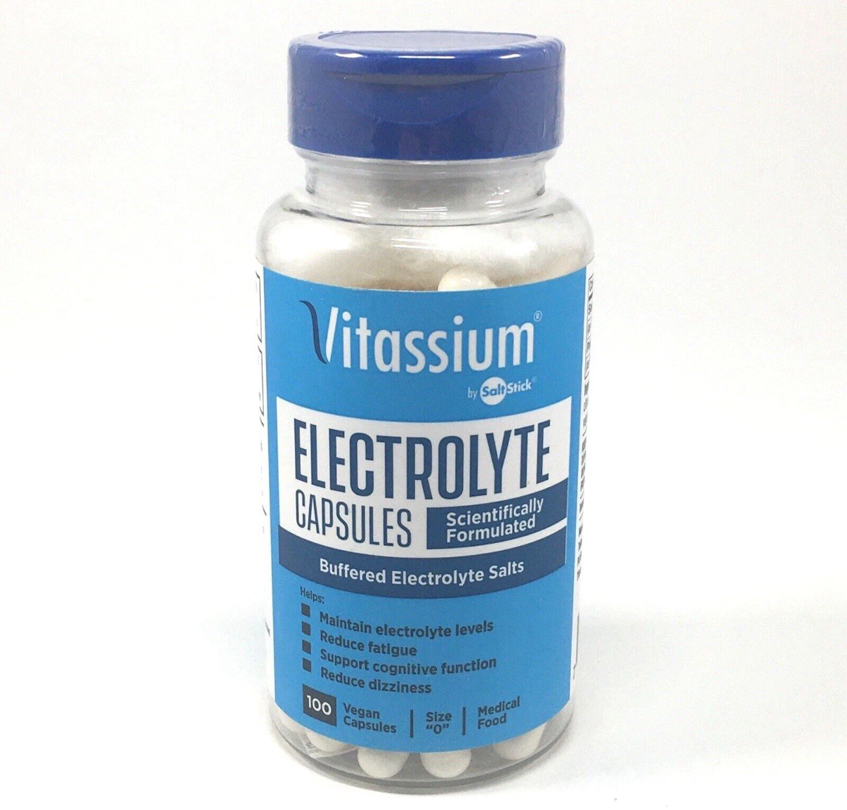 Vitassium by SaltStick – Electrolyte Capsules – 100 Vegan Capsules
