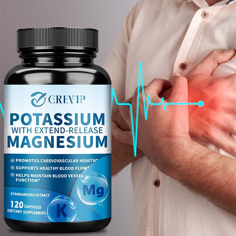 Potassium + Magnesium – Promotes Heart Health and Healthy Circulation, Non-GMO