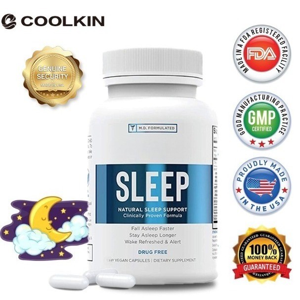 Relaxium Sleep Aid 60 Capsules L-Tryptophan GABA Ashwagandha Magnesium Chamomile