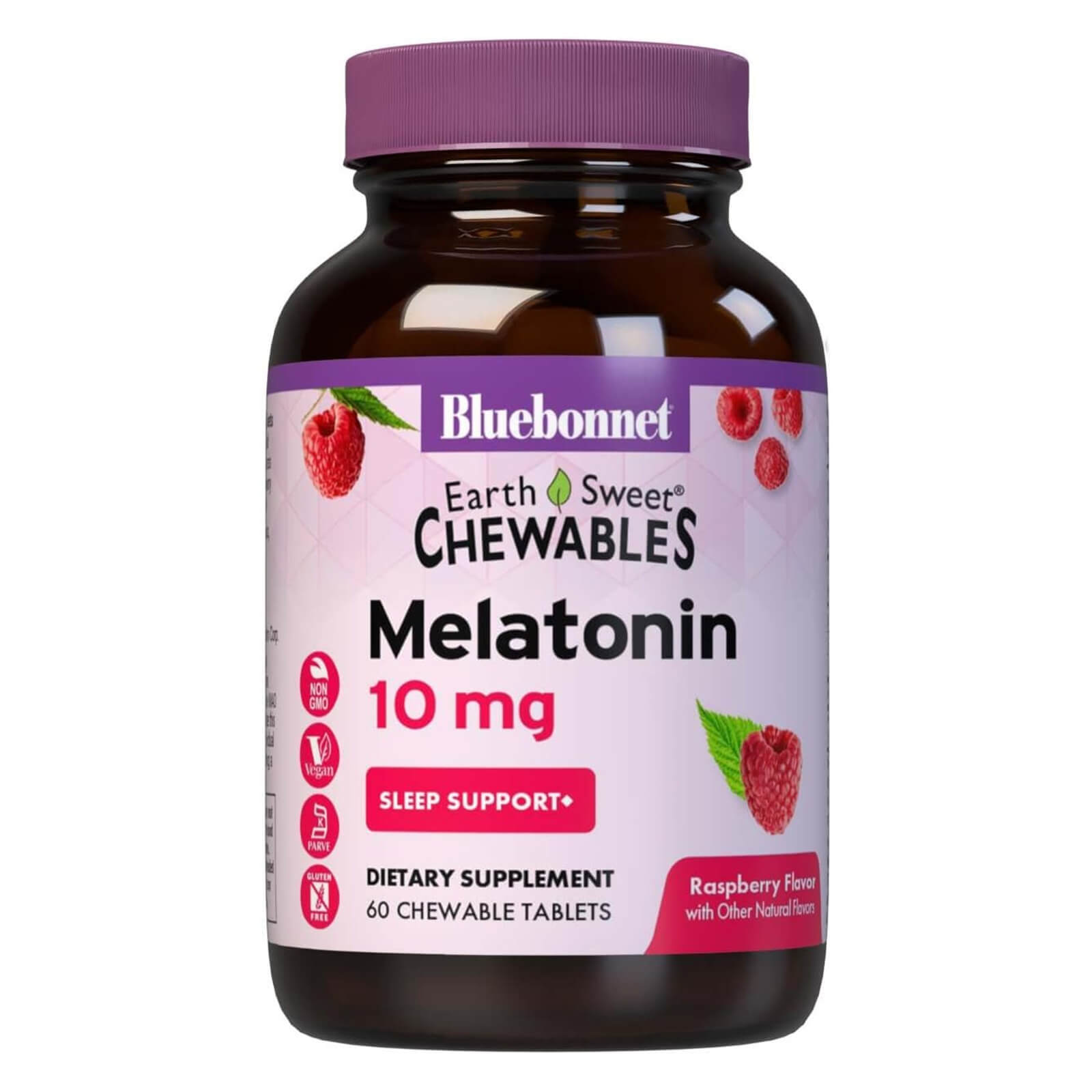 Bluebonnet Earthsweet Chewables Melatonin 10 Mg 60 Chewable Tablet, Sleep Suppor
