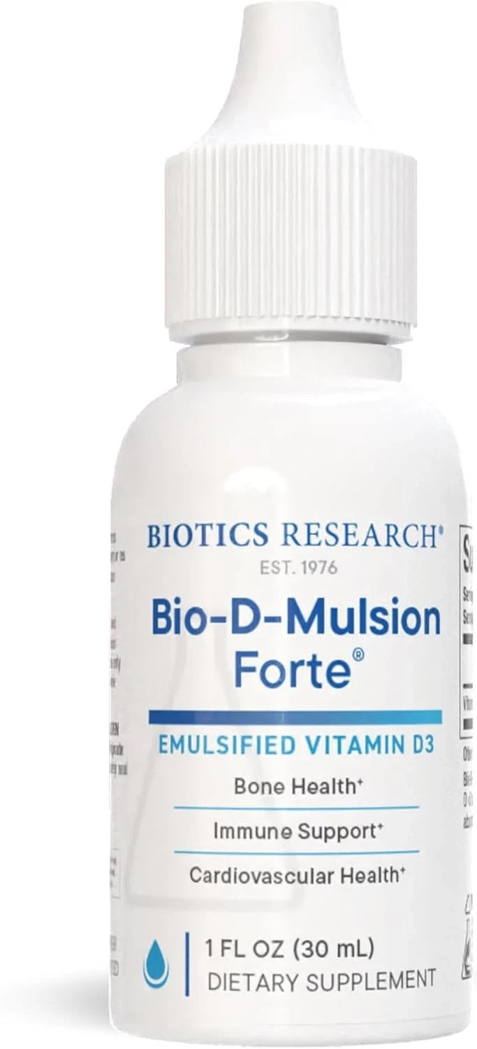 Biotics Research Bio D Mulsion FORTE  Emulsified Vitamin D3 Drops 2000 IU
