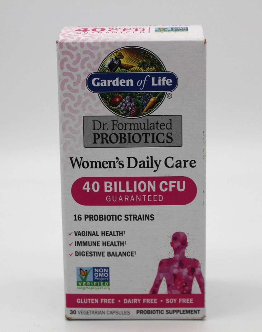 Garden Of Life Women’s Daily Care Probiotics 40 Billion CFU 30 Cap – Exp 02/2026