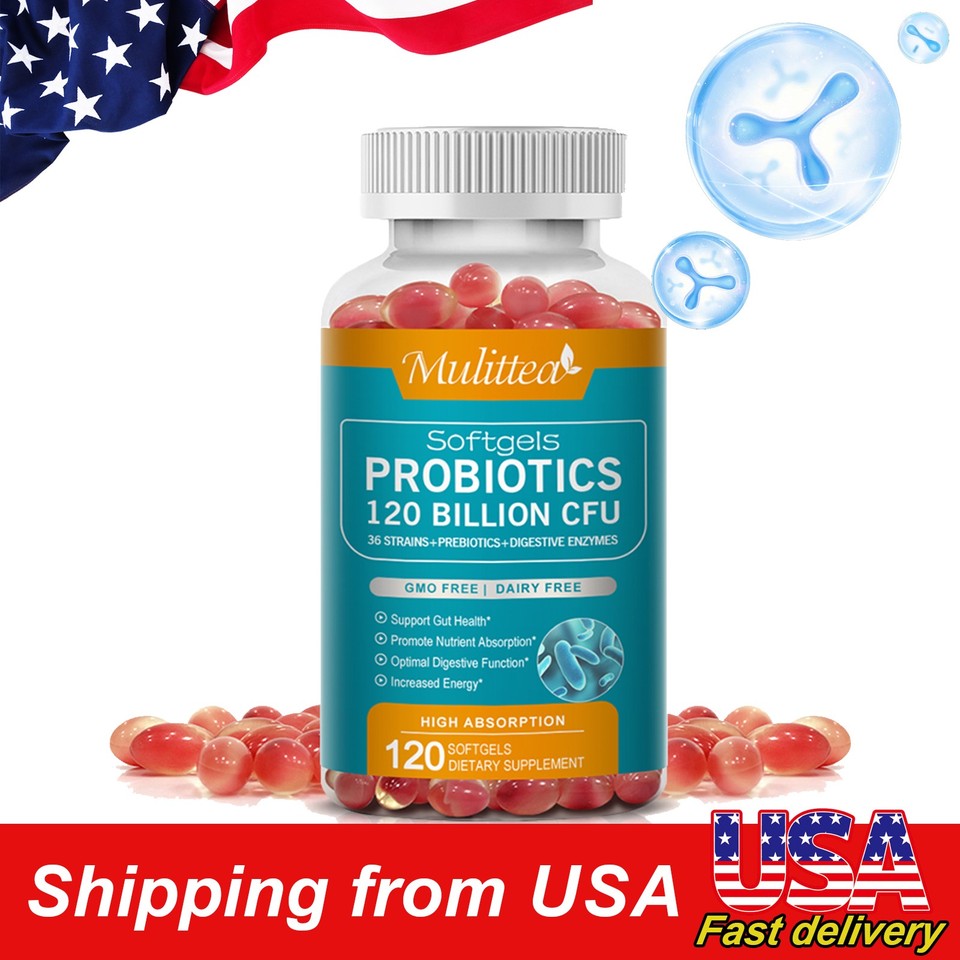 Probiotics 120 Billion CFU Potency Digestive Immune Health 120 Capsules lactobac