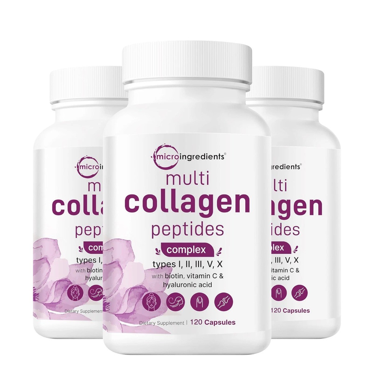 Multi Collagen Complex,Premium non-GMO ingredients， 240 Capsules