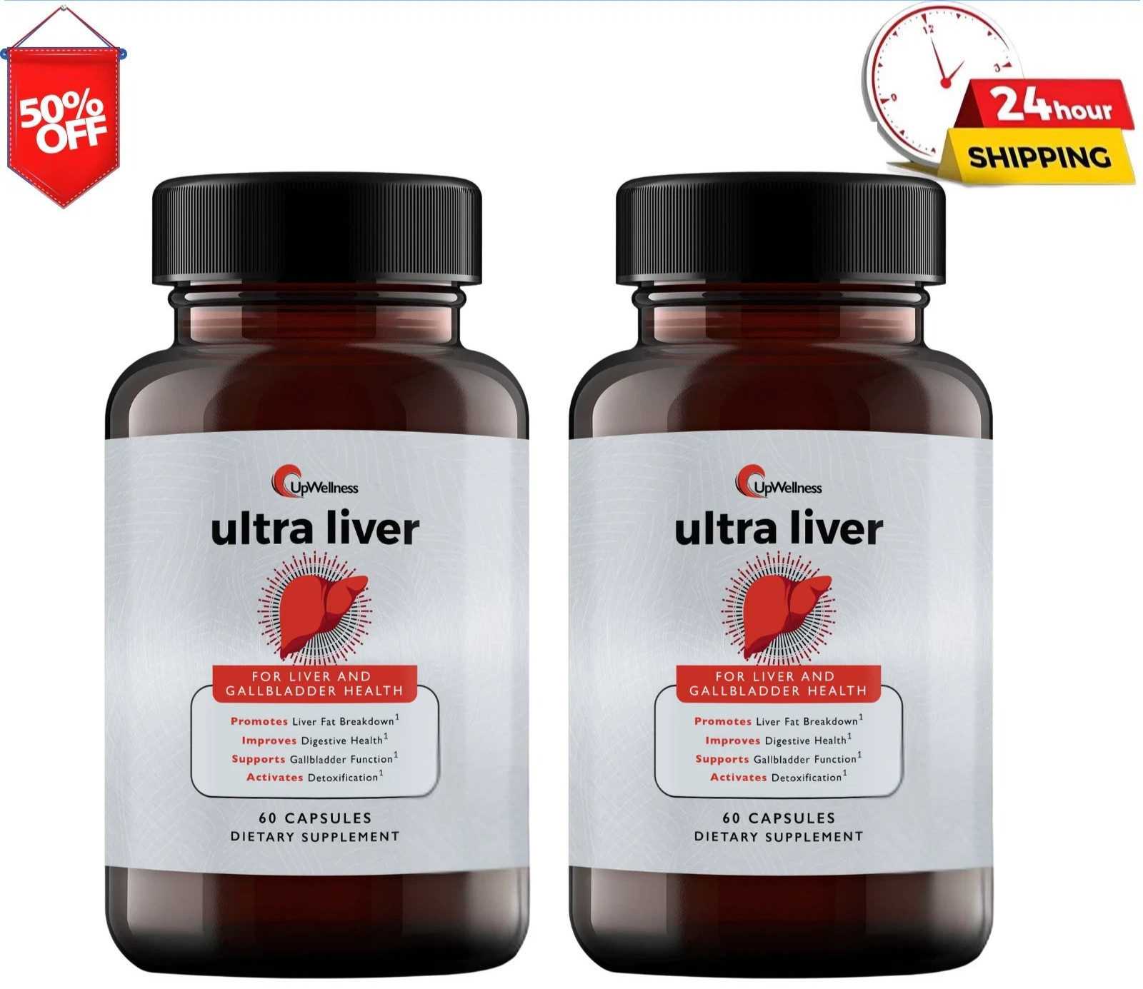 UpWellness Ultra Liver Supplement for Liver Health and Gallbladder Support