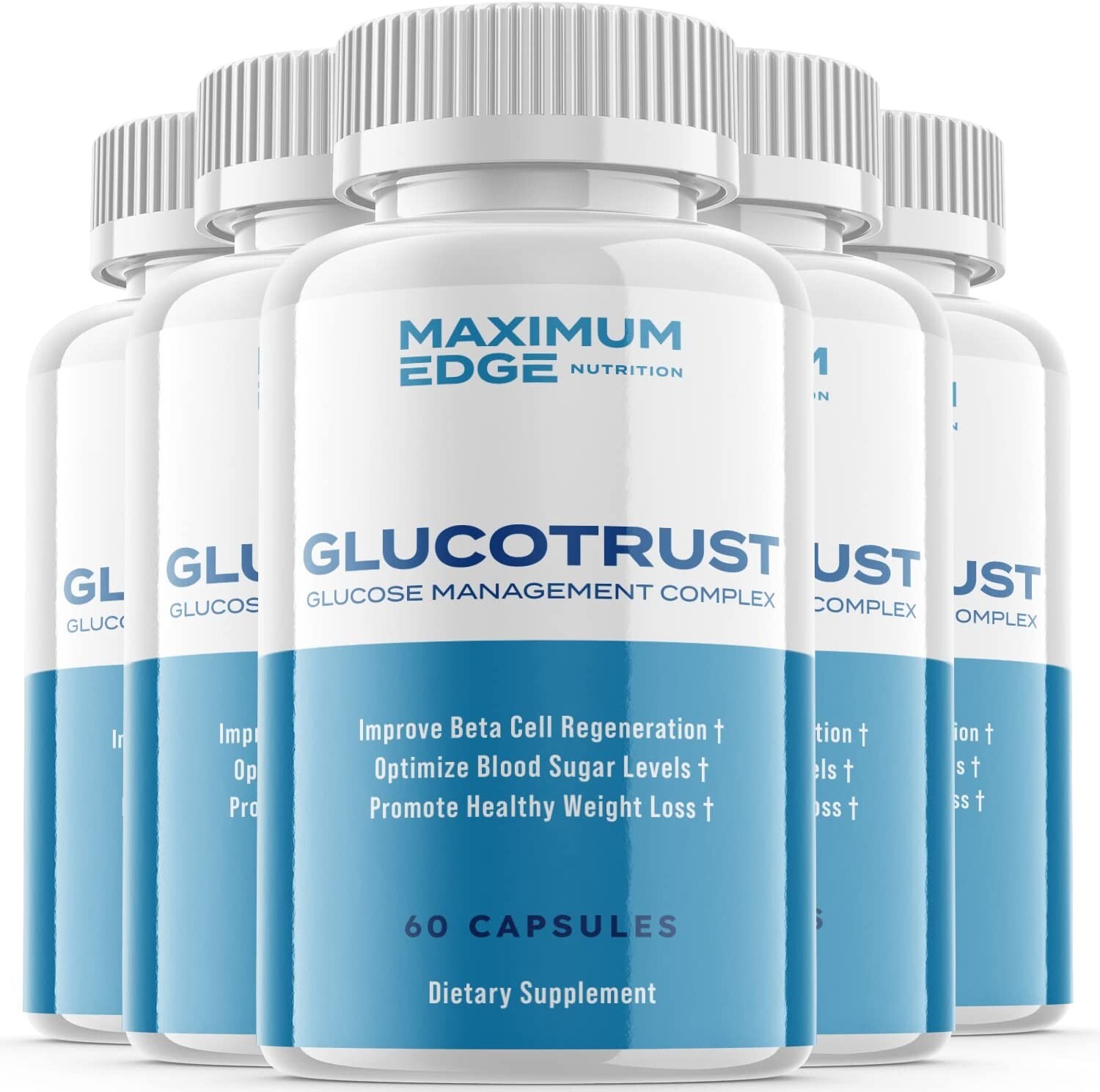 Glucotrust – Gluco trust Blood Sugar Support Supplement, Glucose (5 Pack)