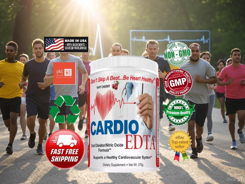 Cardio EDTA L-Arginine, Nitric Oxide, Heart, Workout, Cherry/Berry, 30 Servings!