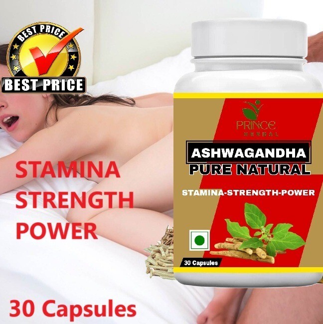 1 Pack 100% Pure Ayurvedic Ashwagandha Capsules Boosting Immunity 30 Capsules
