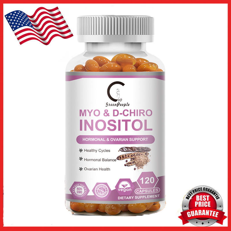 Myo & D-Chiro Inositol Plus 120ct, Women Hormone Support, Ovarian Health ~